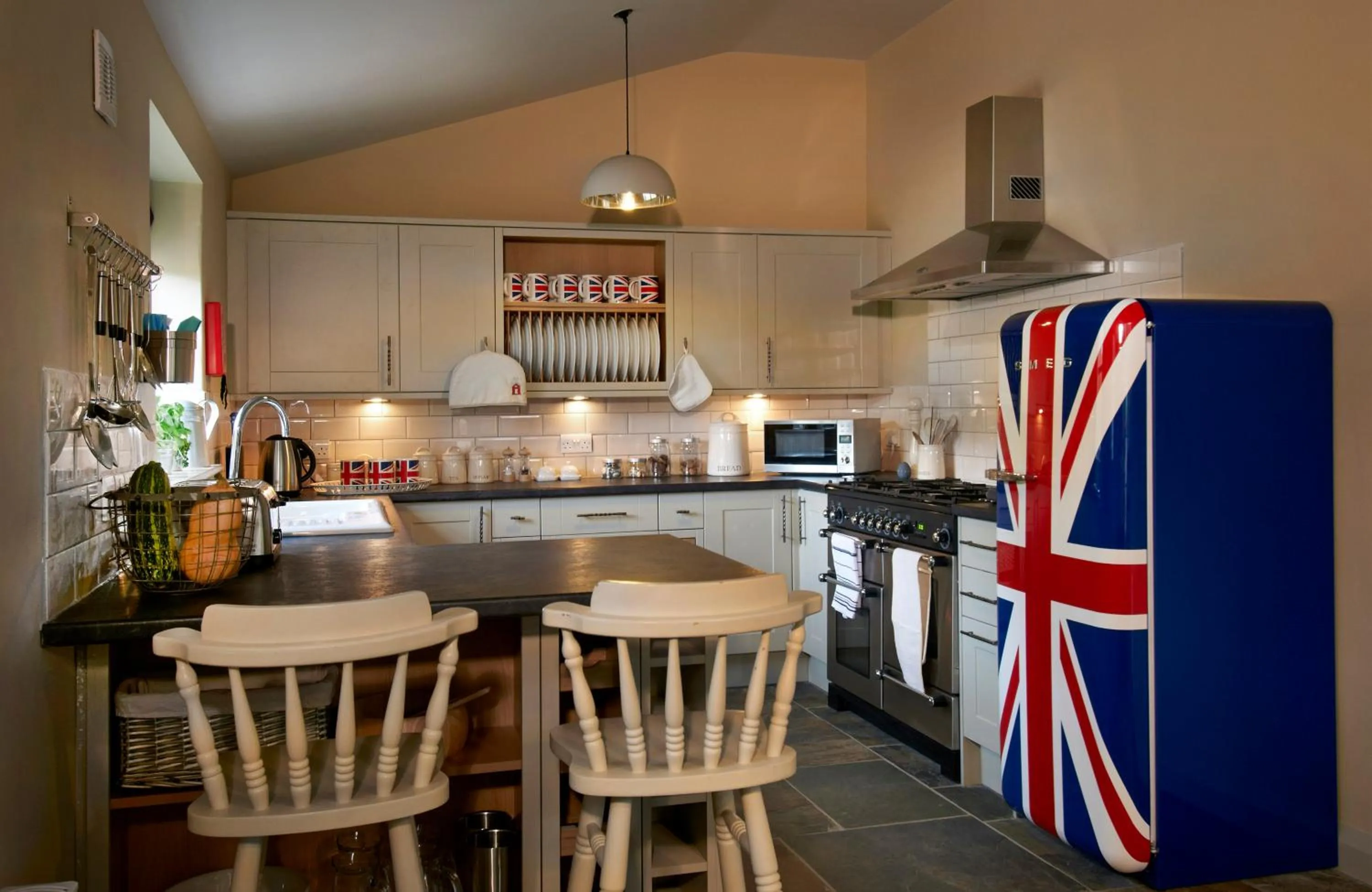Communal kitchen in The Museum Inn