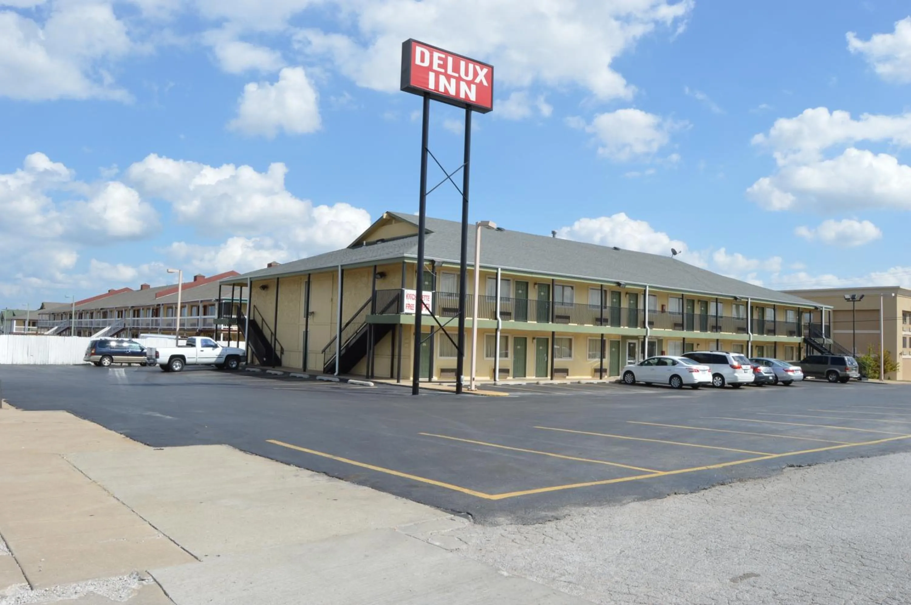 Property building in Delux Inn Tulsa