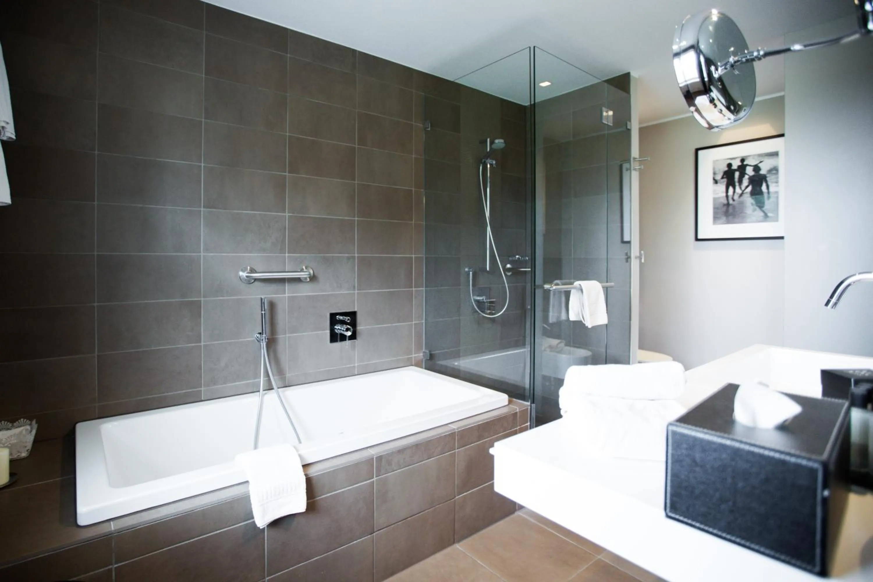 Shower in Hotel Künstlerquartier Seezeichen