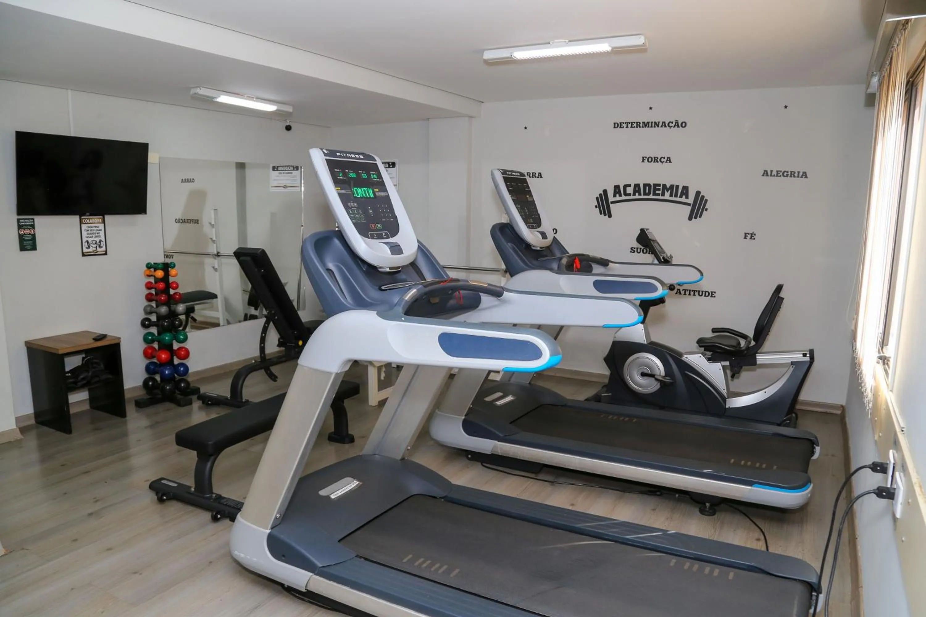 Fitness centre/facilities in Class Hotel Guaxupé
