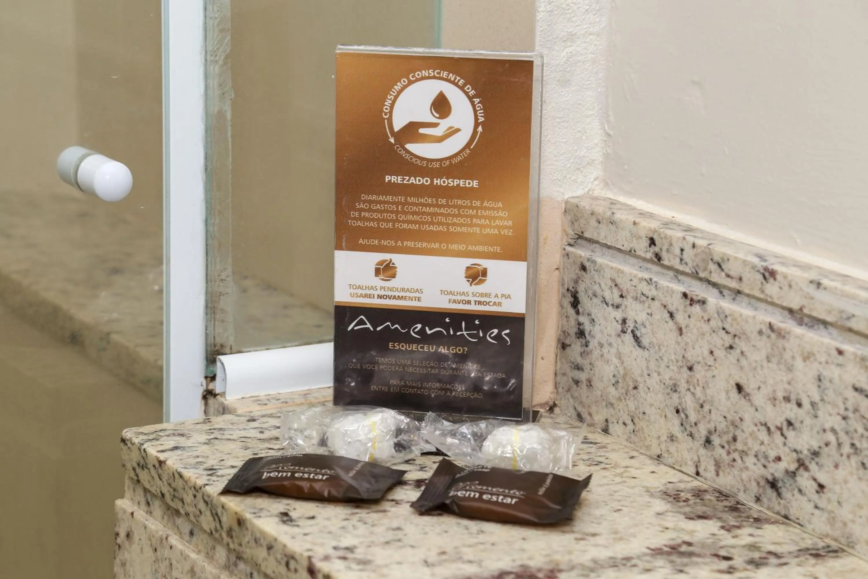 Bathroom in Class Hotel Guaxupé