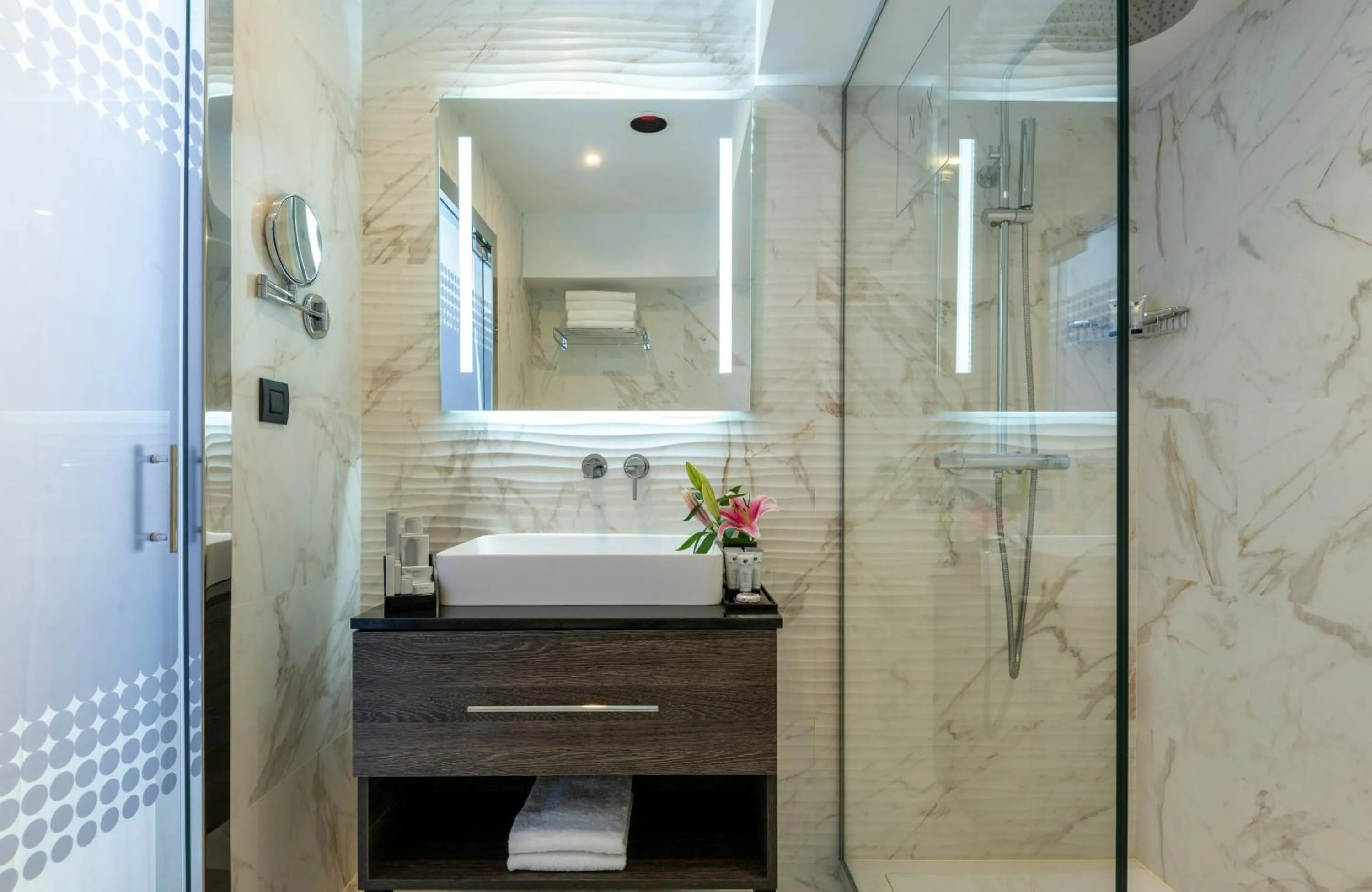 Bathroom in NYX Hotel Bilbao by Leonardo Hotels