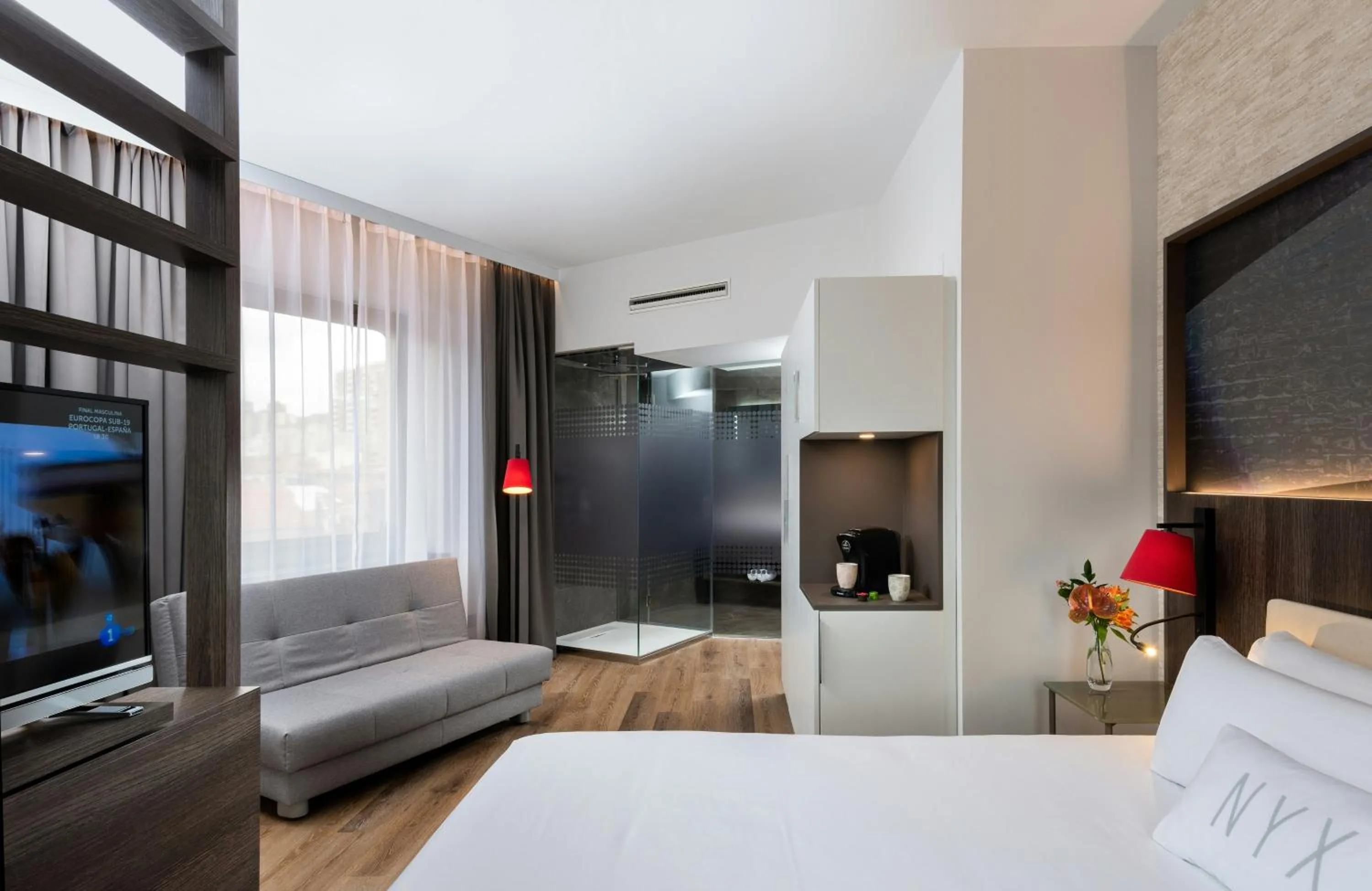 Photo of the whole room, Bed in NYX Hotel Bilbao by Leonardo Hotels