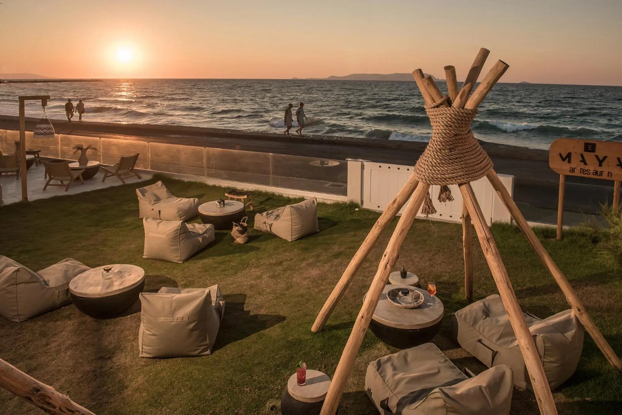 Sunset in Enorme Maya Beach Hotel-Adults Only