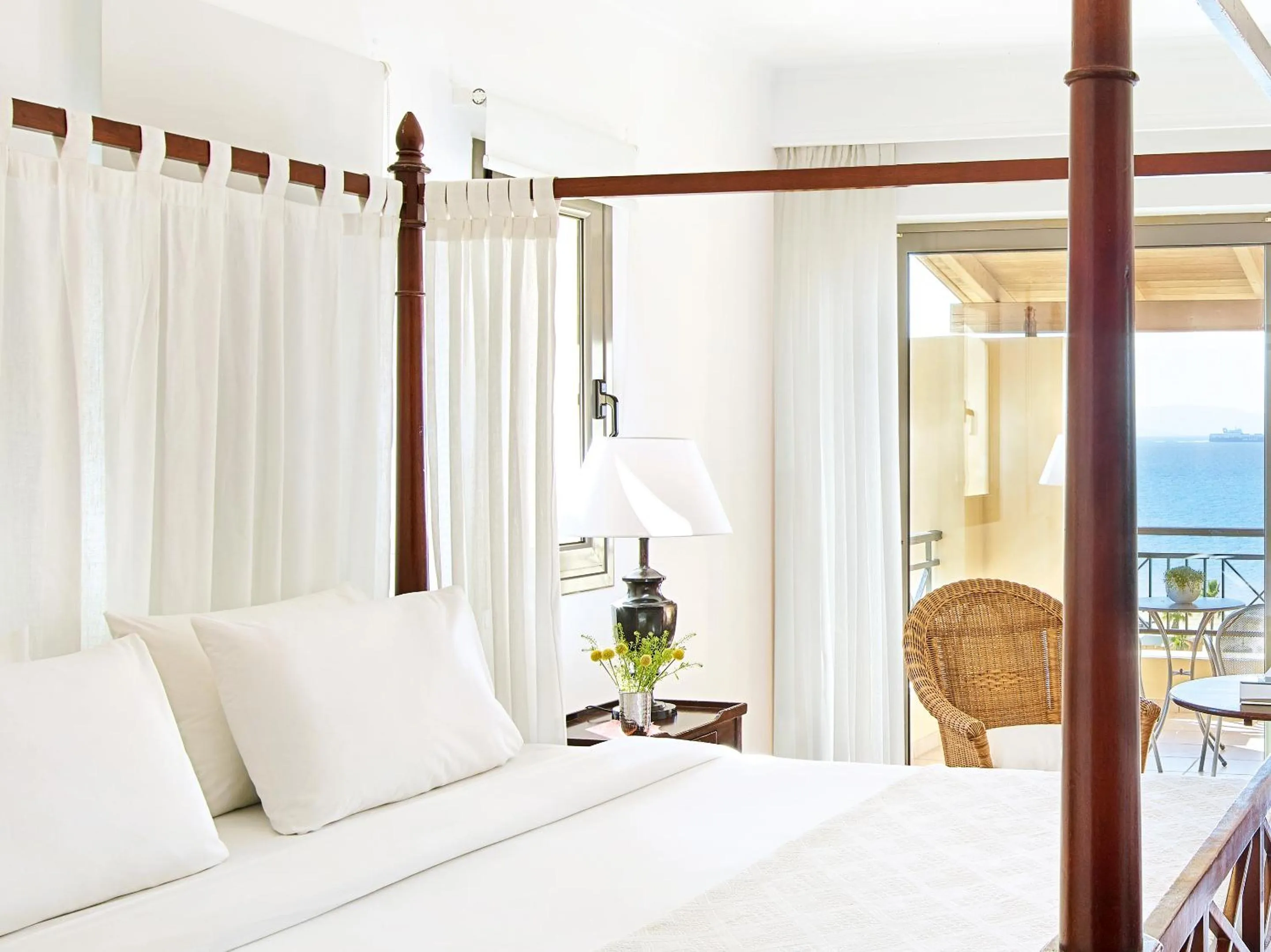 Bed in Grecotel LUXME Oasis at Riviera Olympia & Aqua Park