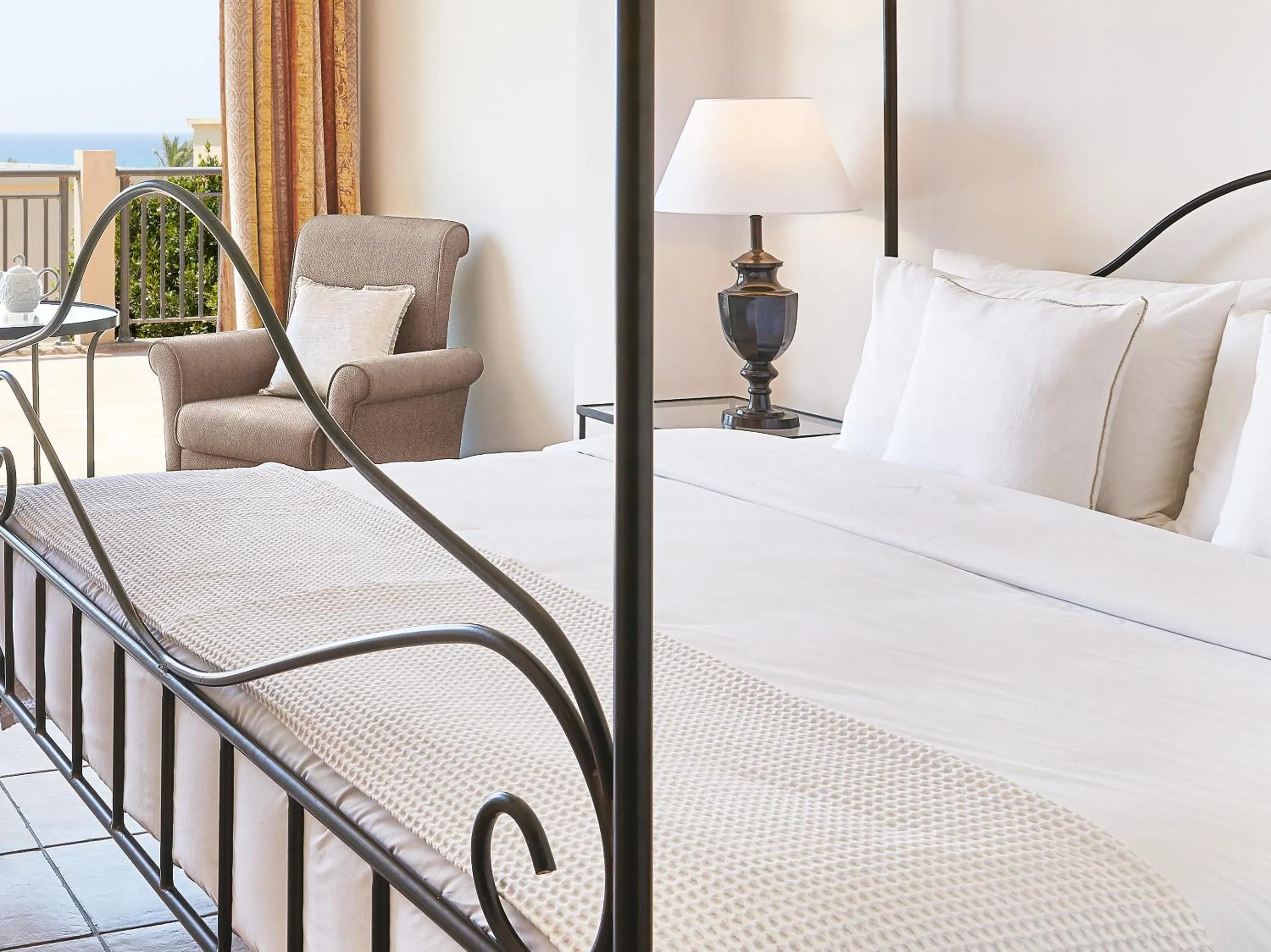 Bed in Grecotel LUXME Oasis at Riviera Olympia & Aqua Park