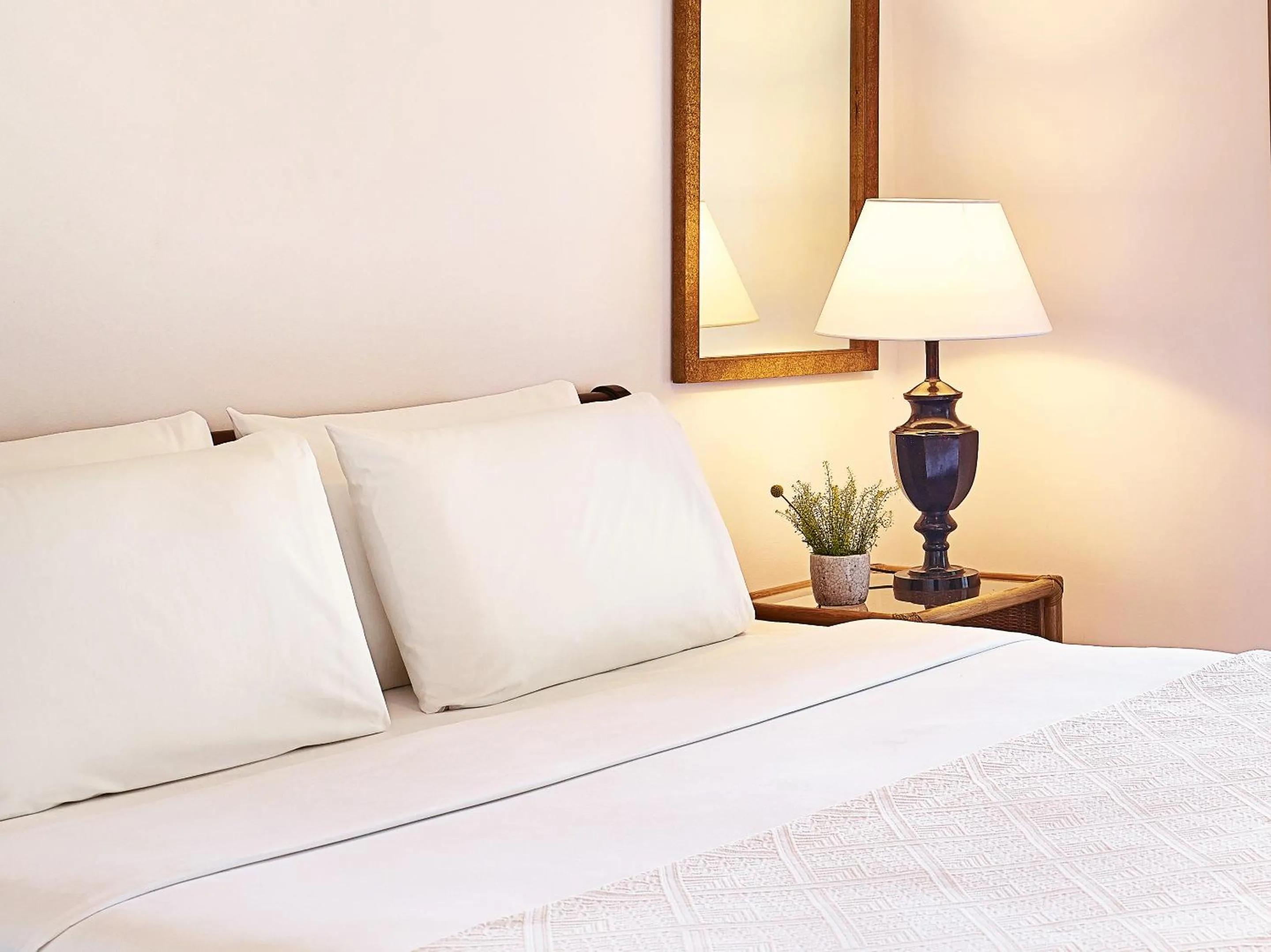 Bed in Grecotel LUXME Oasis at Riviera Olympia & Aqua Park