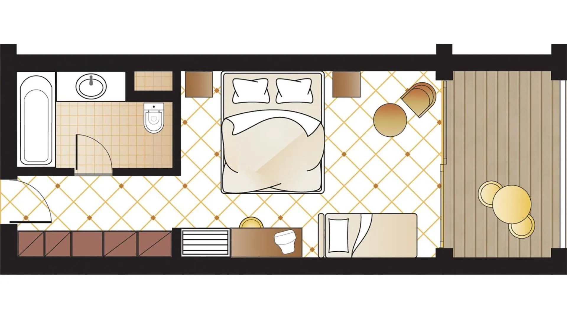 Floor plan in Grecotel LUXME Oasis at Riviera Olympia & Aqua Park