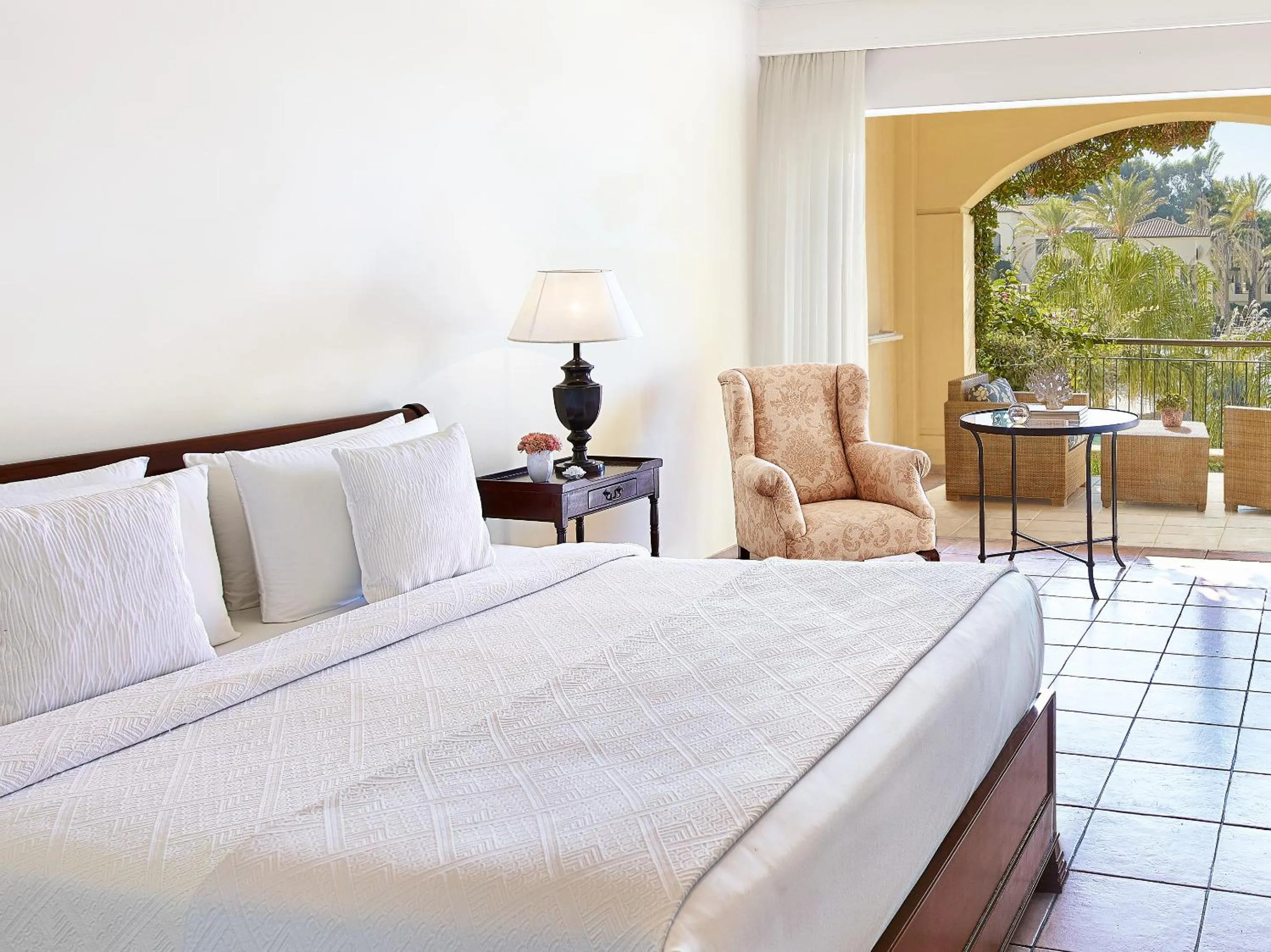 Bed in Grecotel LUXME Oasis at Riviera Olympia & Aqua Park