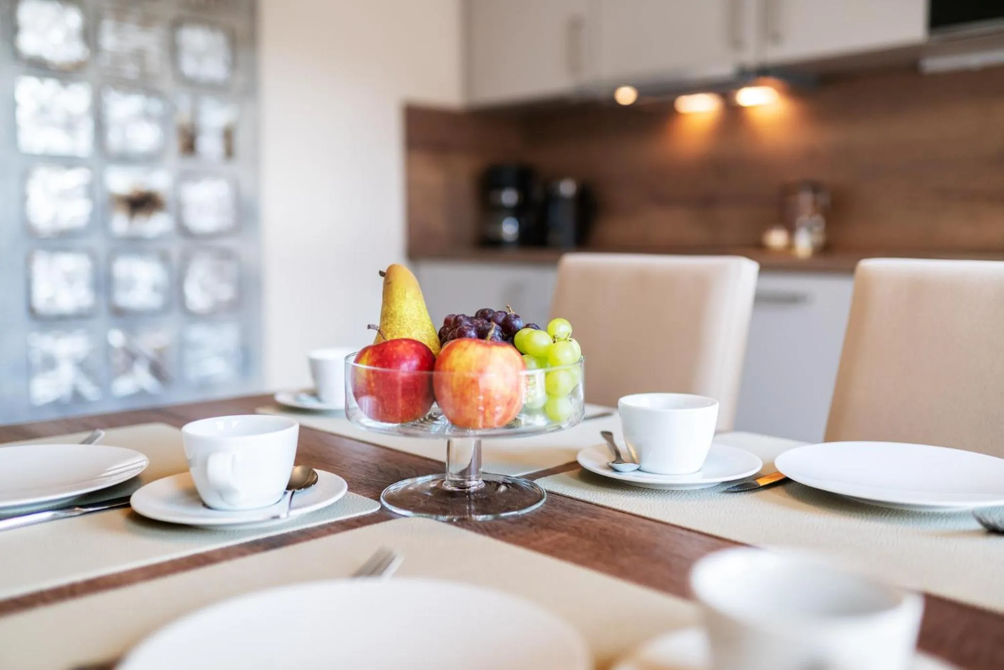 Kitchen or kitchenette in AKZENT Apartmenthotel Binz