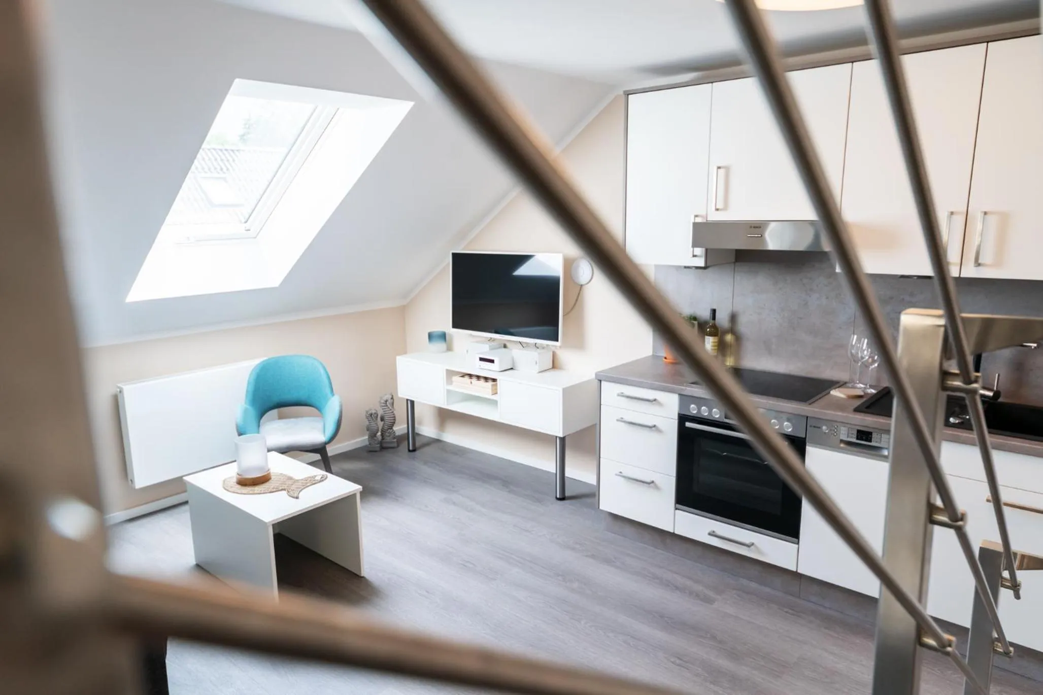 Kitchen or kitchenette in AKZENT Apartmenthotel Binz