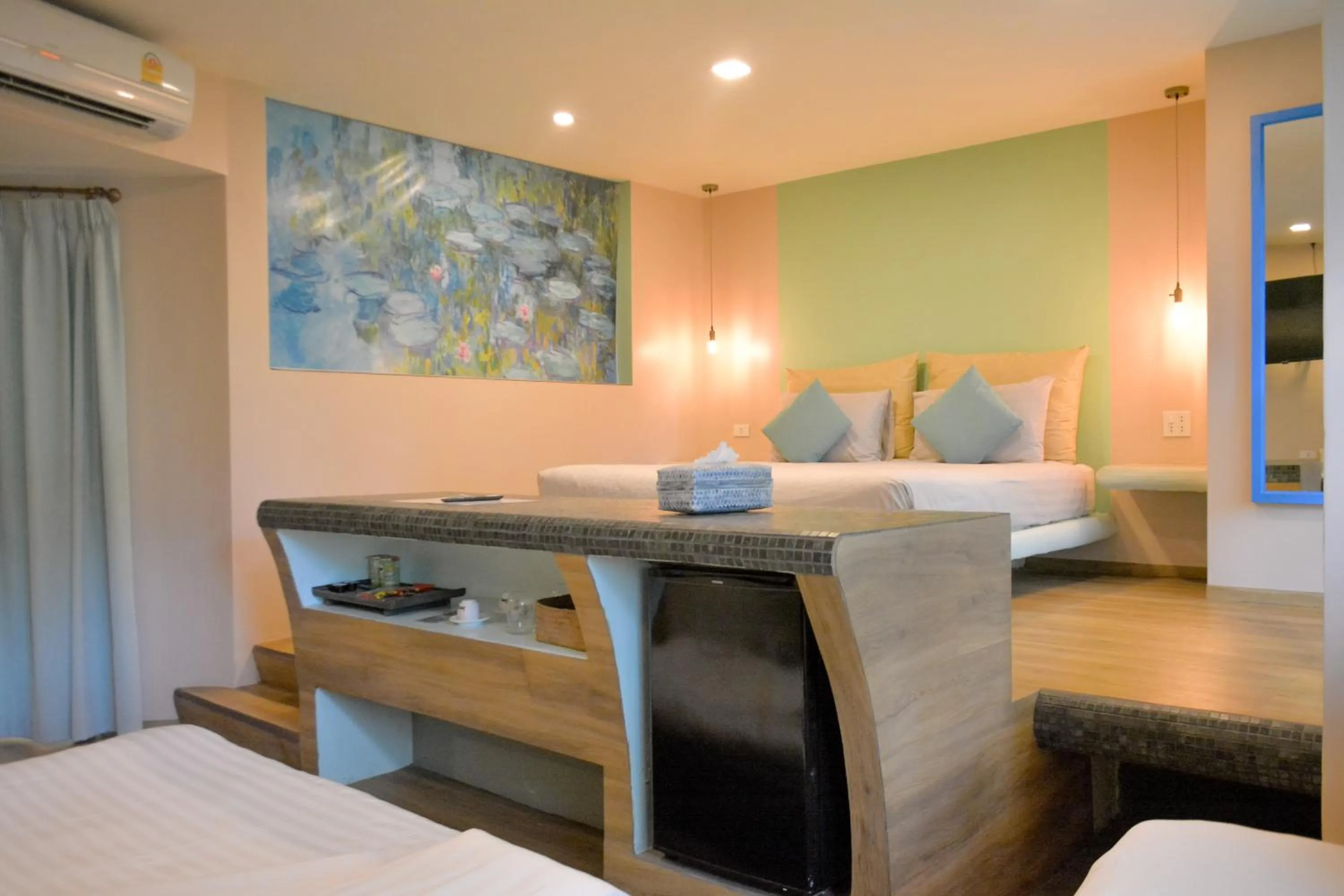 Bed in Le Divine Comedie Beach Resort