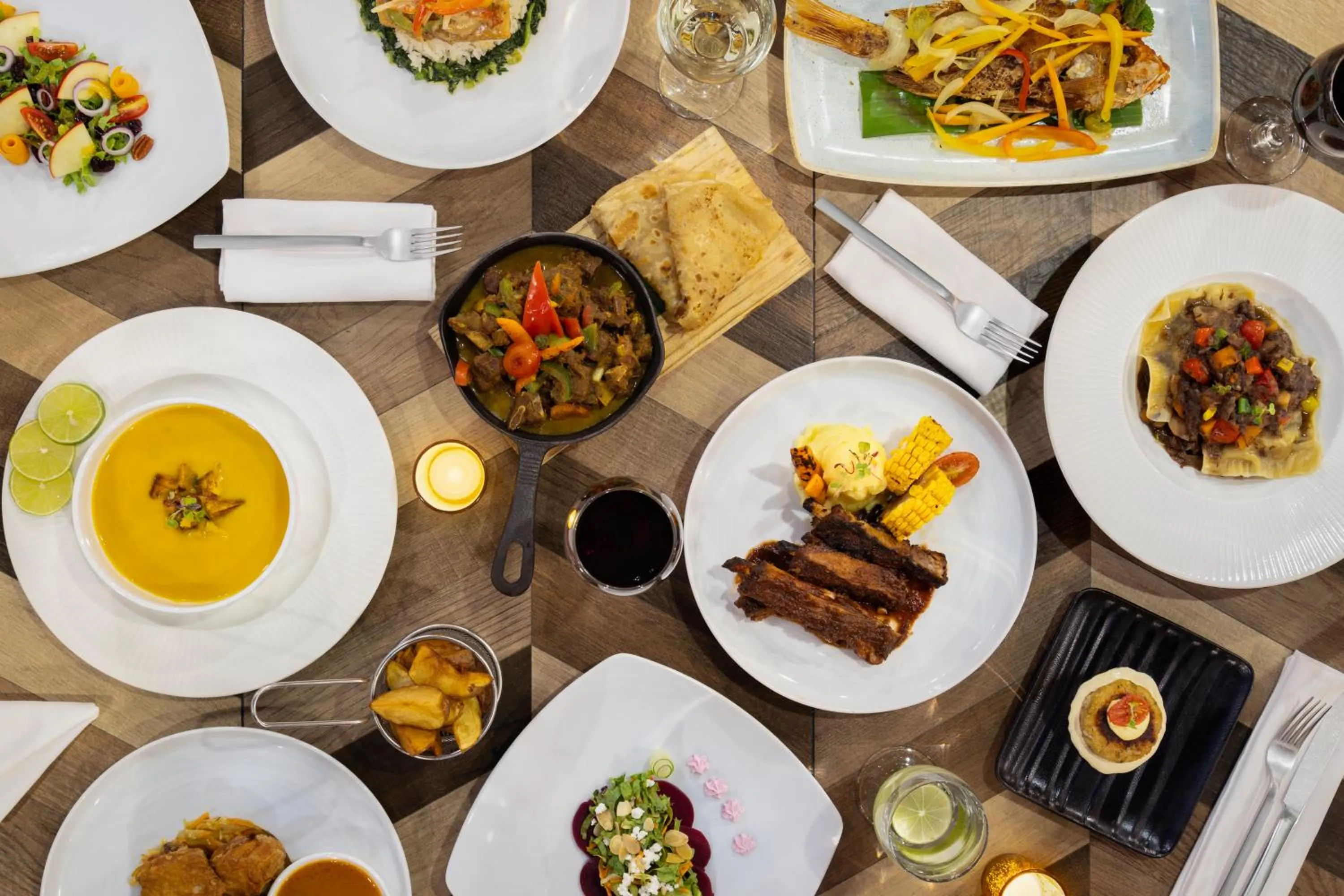 Food close-up in Dreams Rose Hall All-Inclusive Resort & Spa