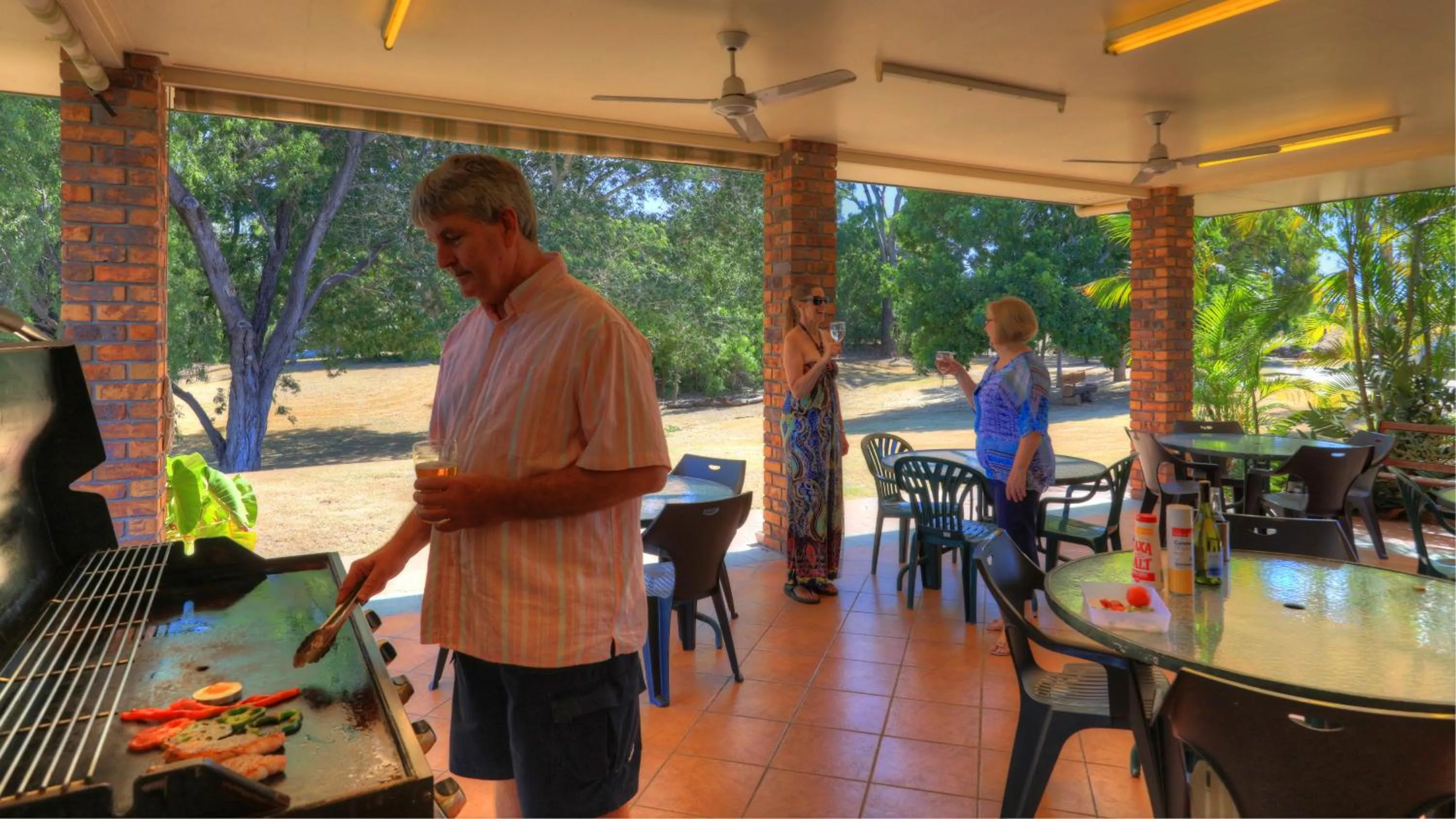 Patio in Heritage Lodge Motel