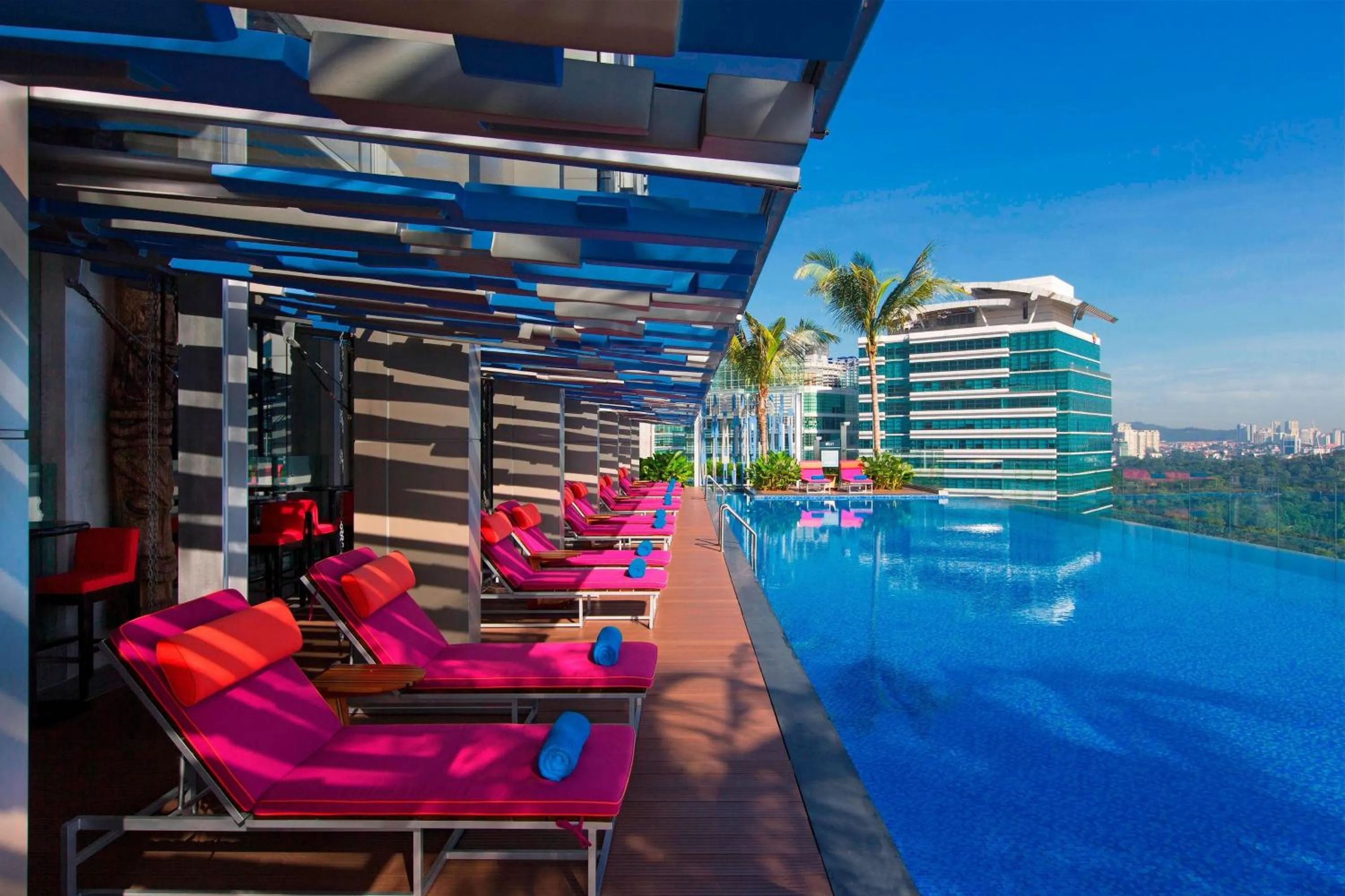 Swimming pool in Aloft Kuala Lumpur Sentral