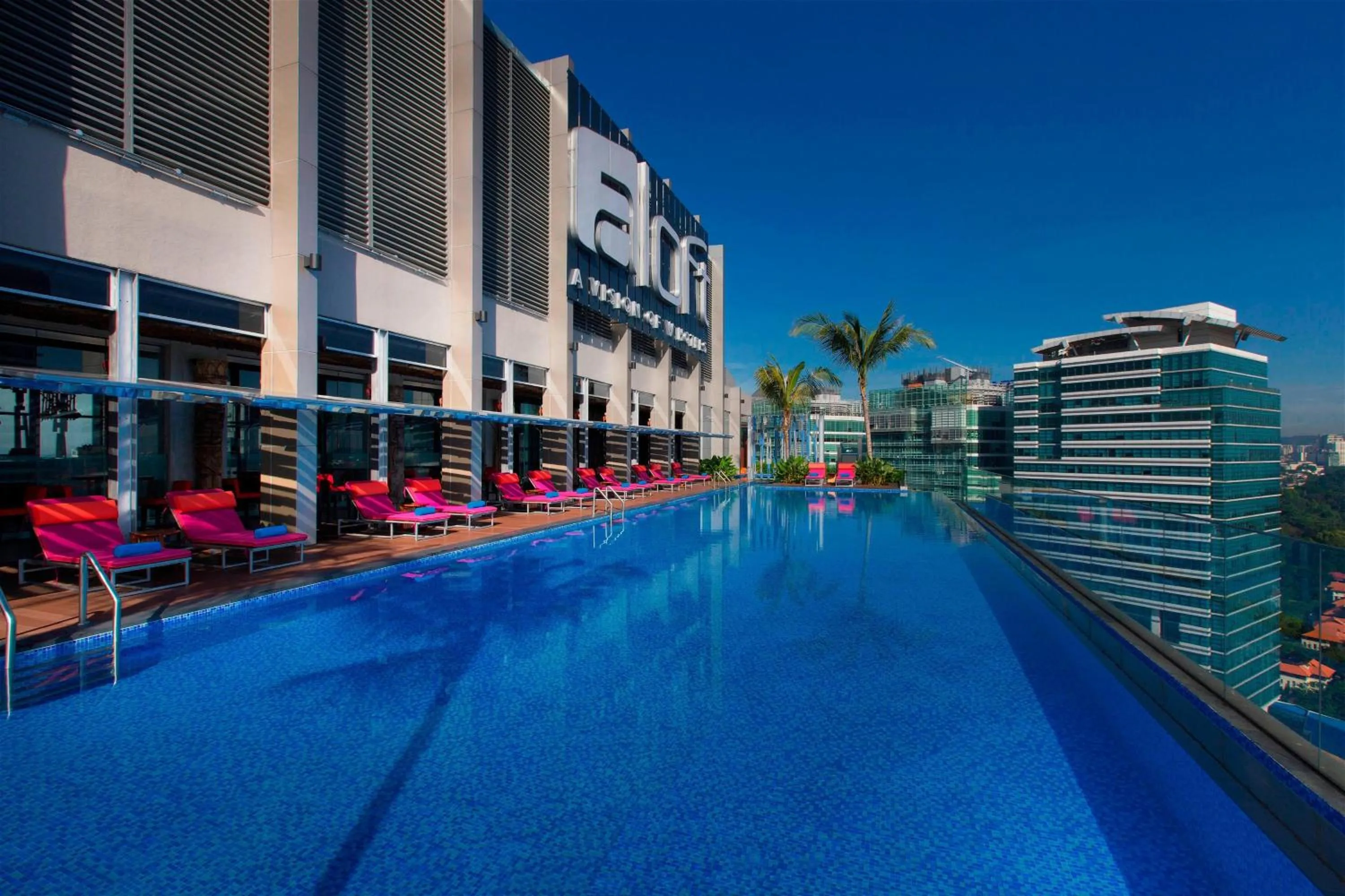 Swimming pool in Aloft Kuala Lumpur Sentral