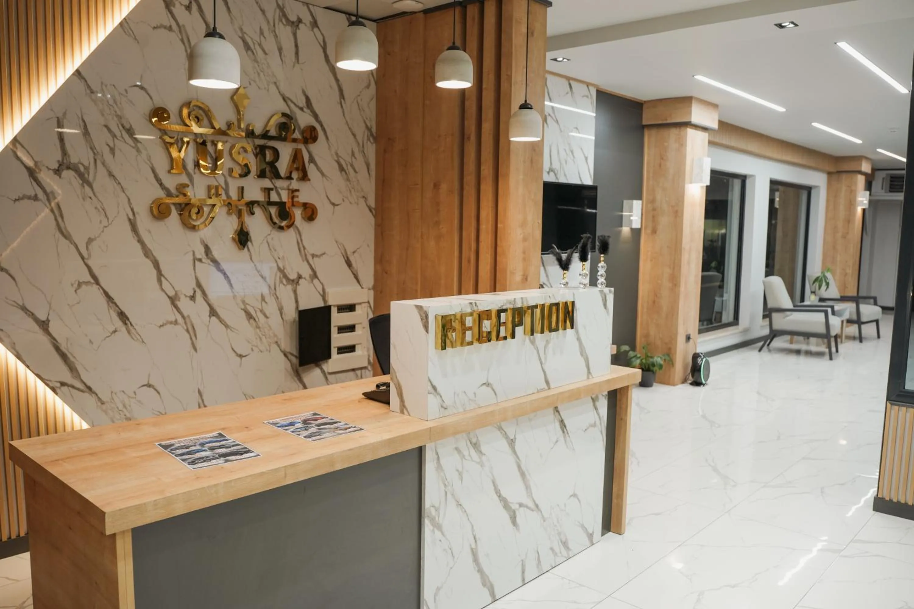 Lobby or reception in Yusra Apart Otel