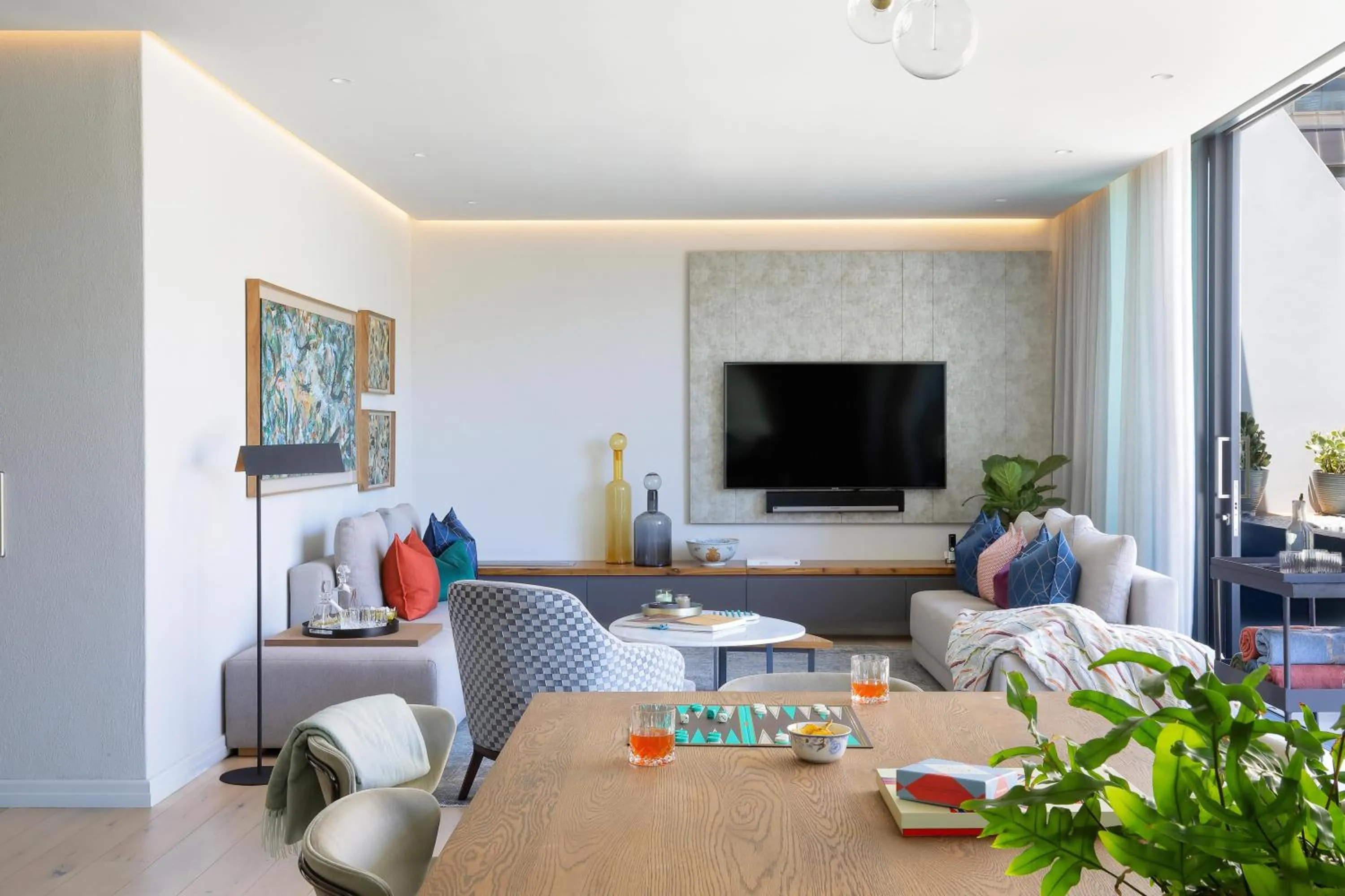 Communal lounge/ TV room in Labotessa Luxury Boutique Hotel