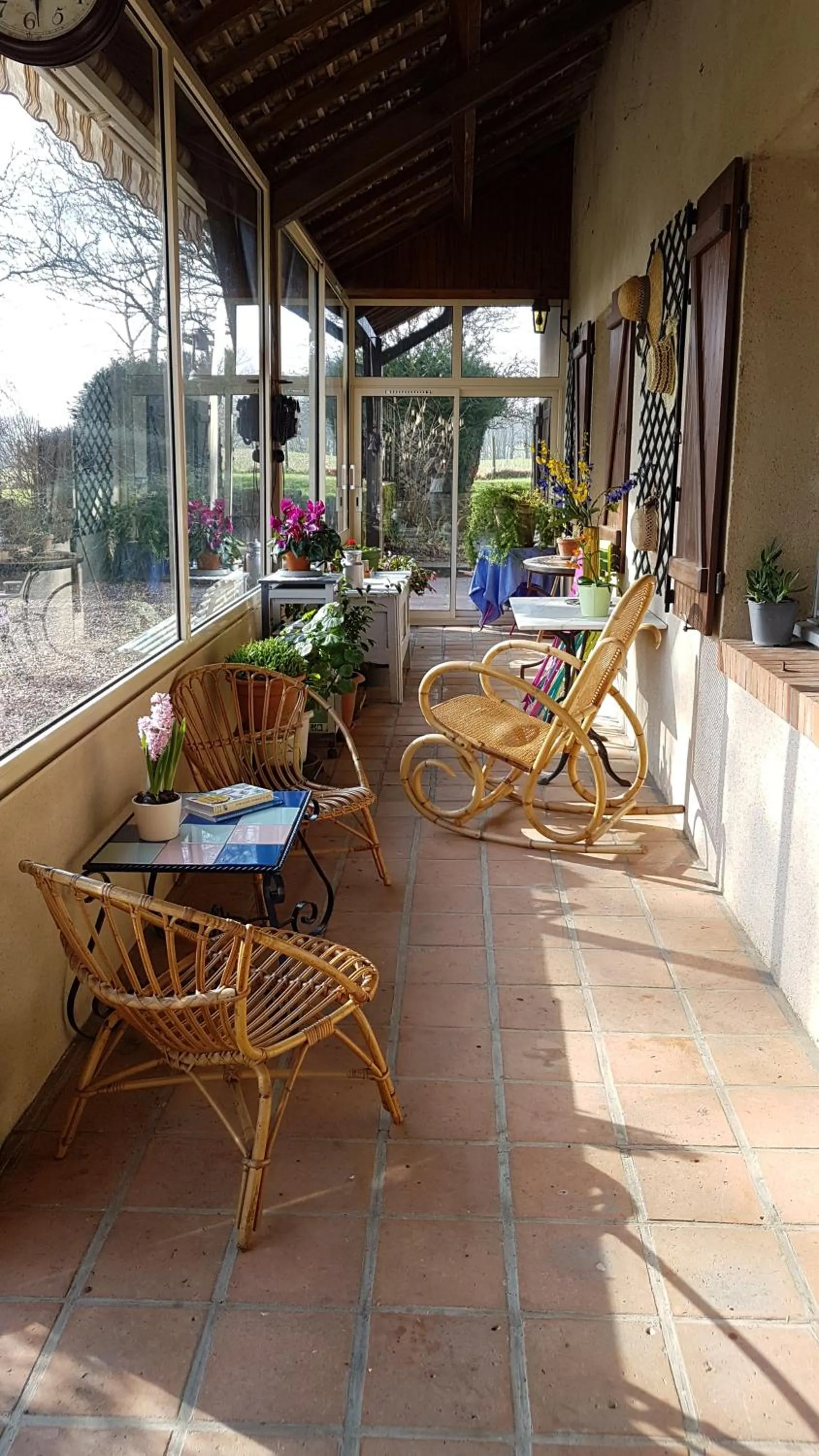 Garden view in Le Vitard