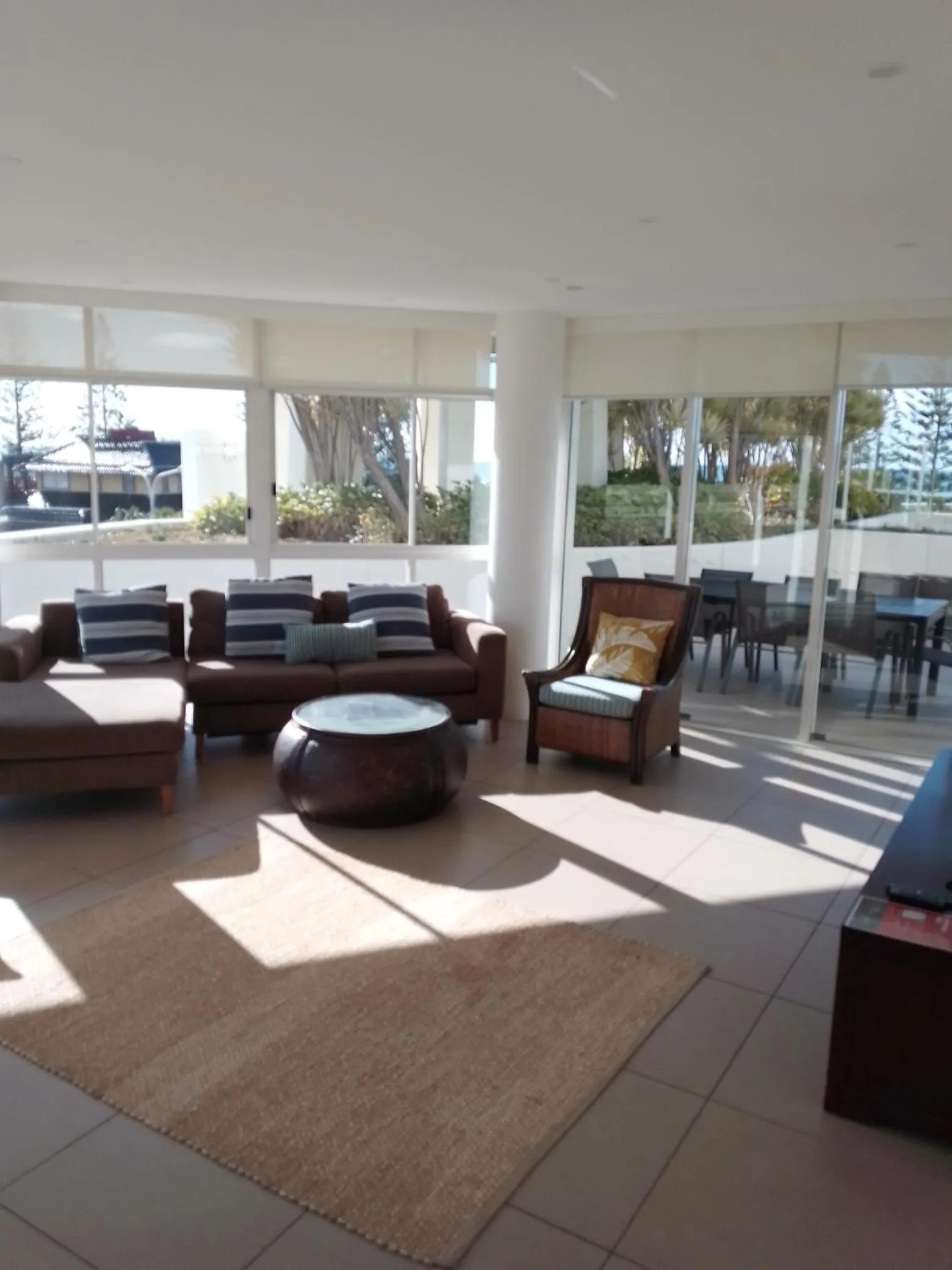 Living room in Kirra Surf Apartments