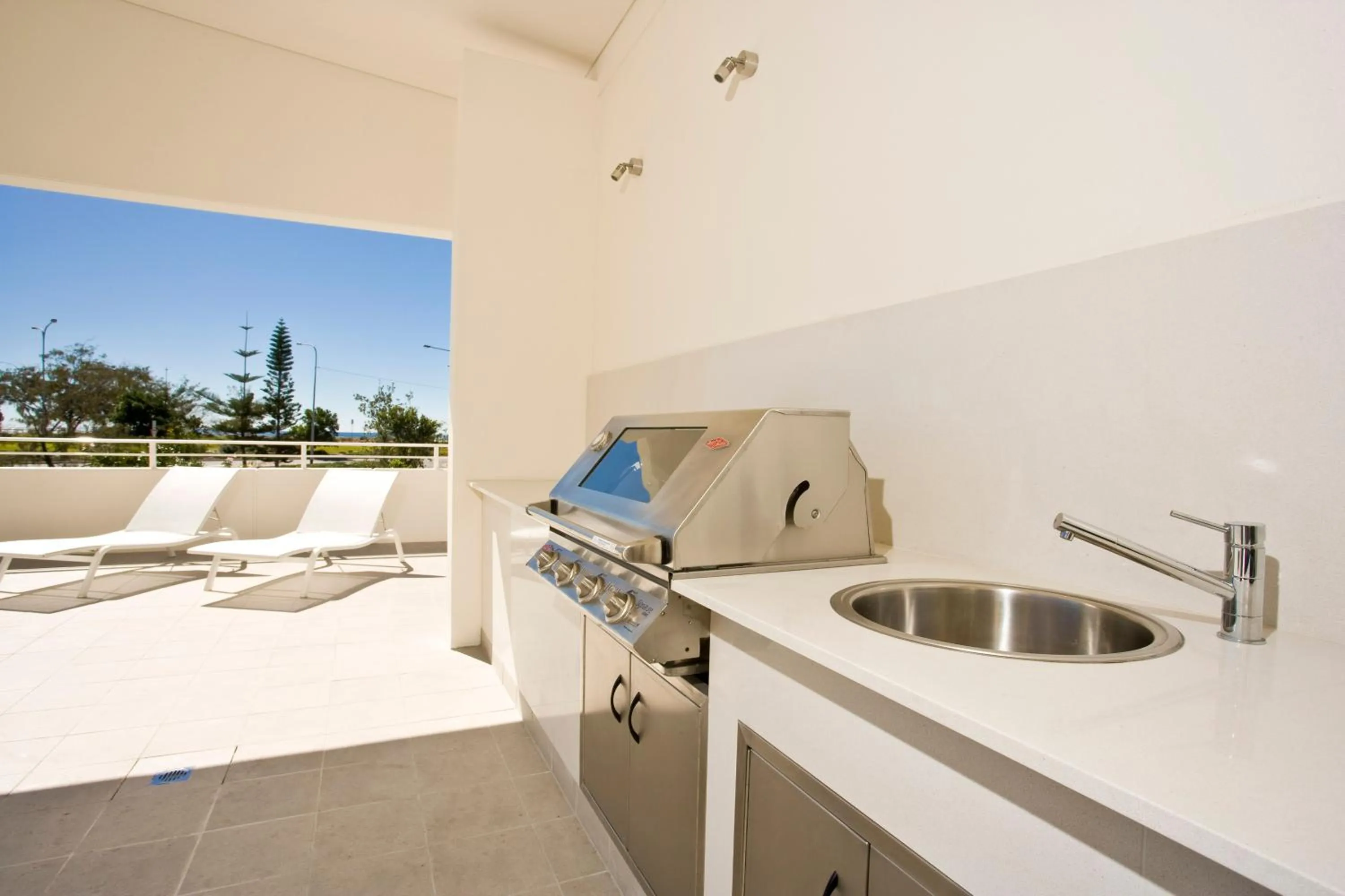 BBQ facilities in Kirra Surf Apartments