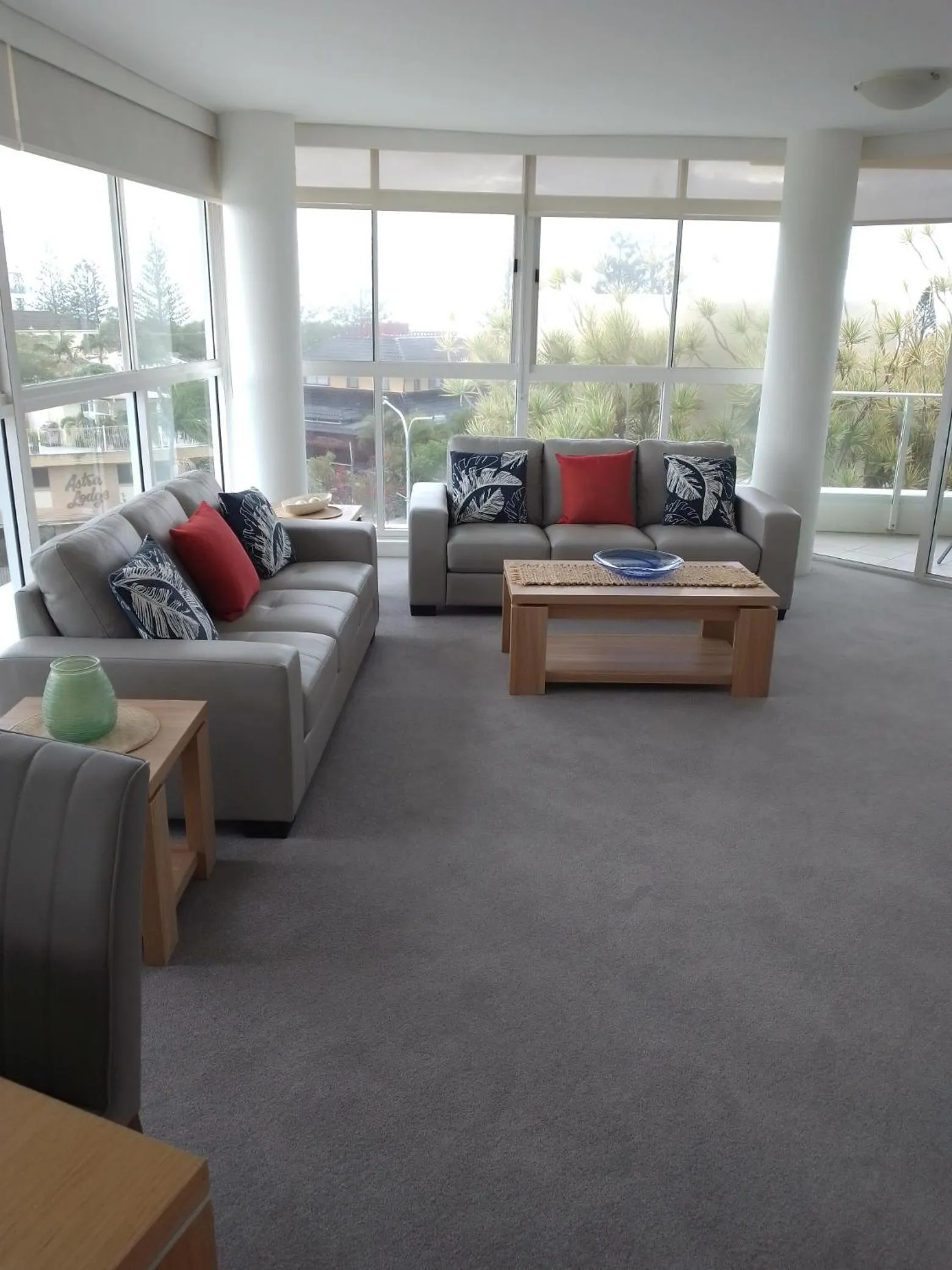 Living room in Kirra Surf Apartments
