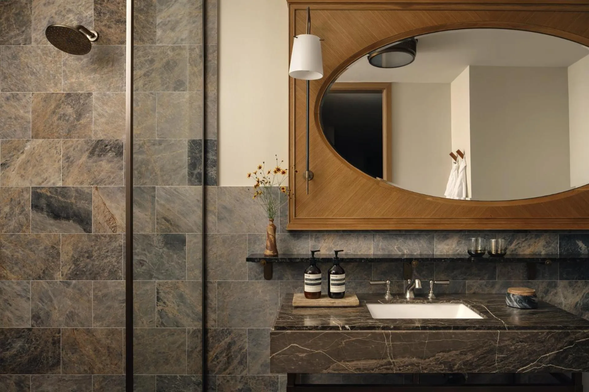 Bathroom in Austin Proper Hotel, a Member of Design Hotels