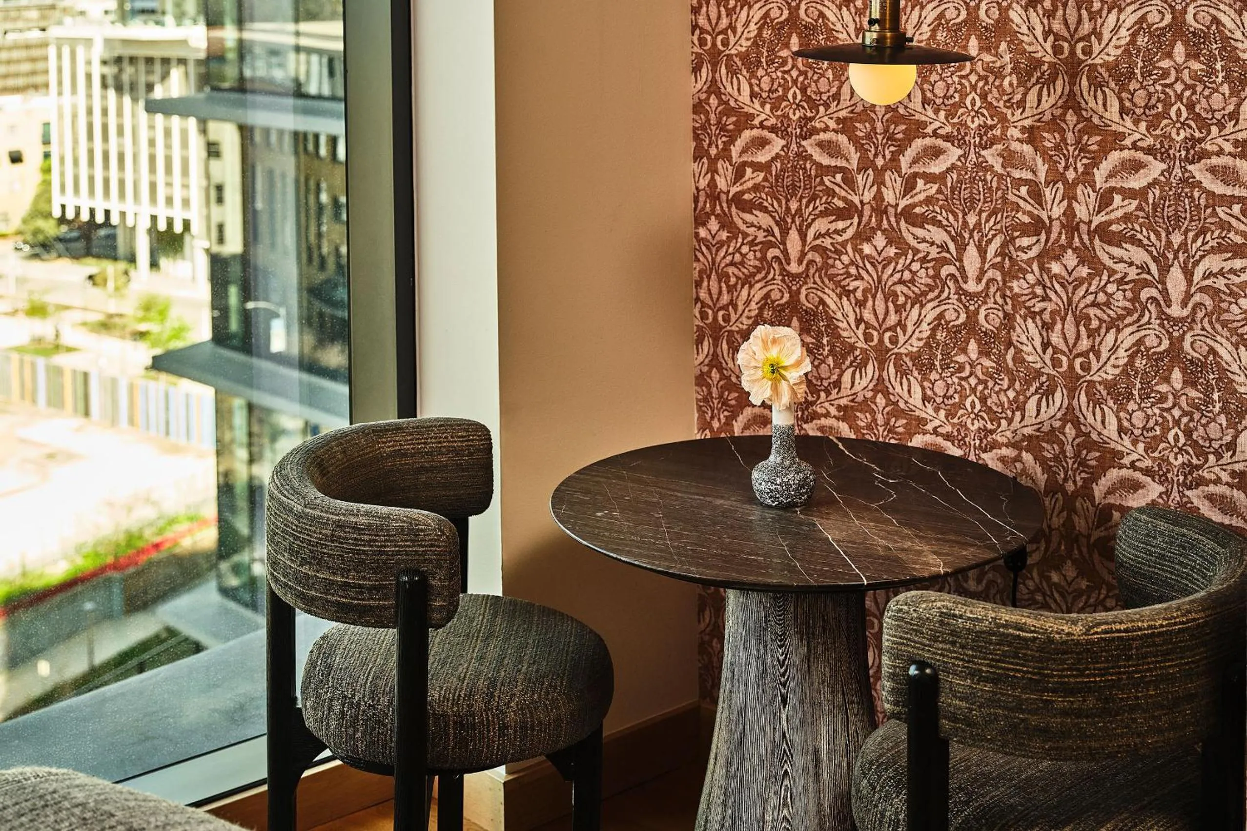 Seating area in Austin Proper Hotel, a Member of Design Hotels