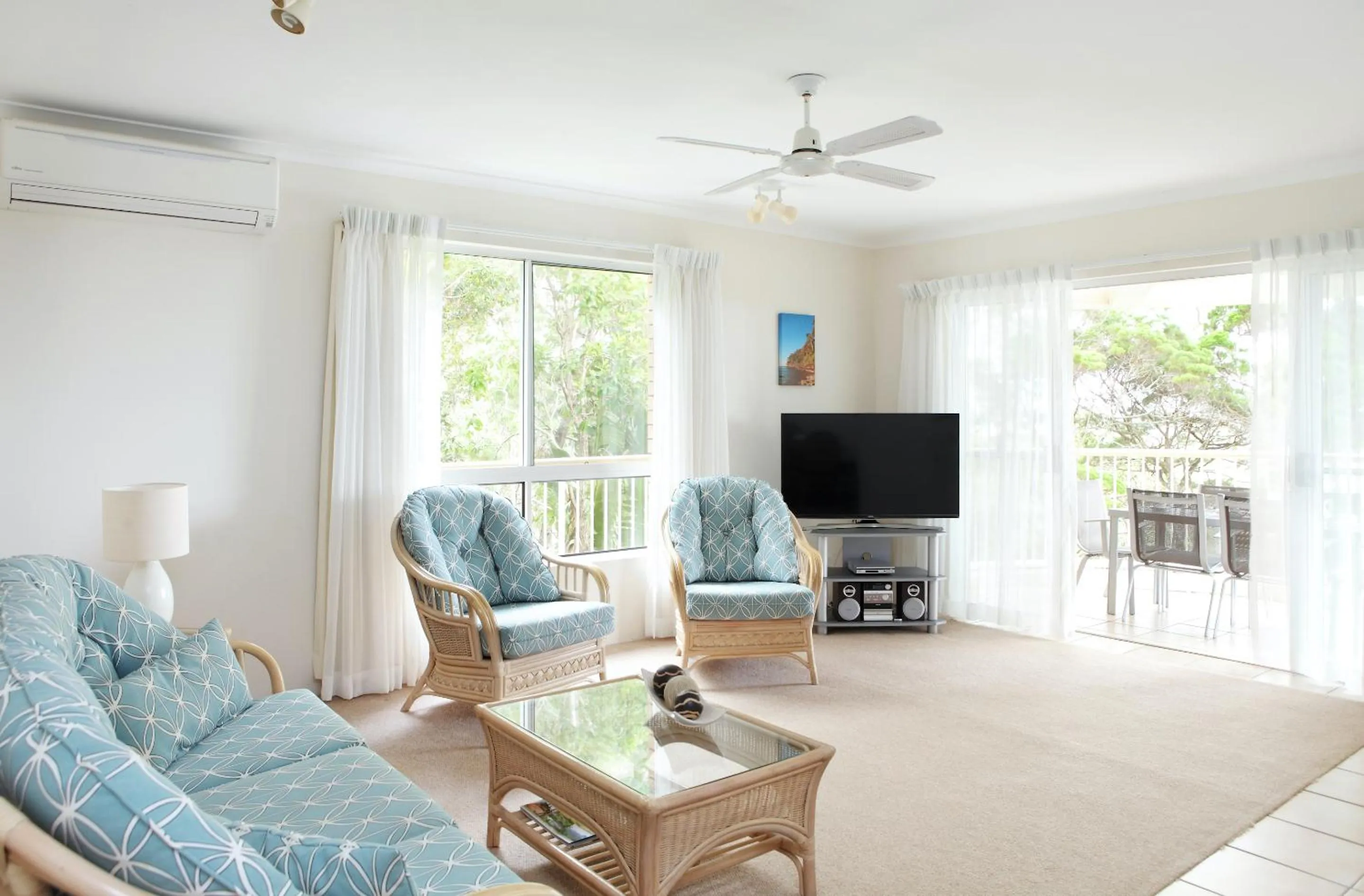 Living room in Serenity Apartments Noosa