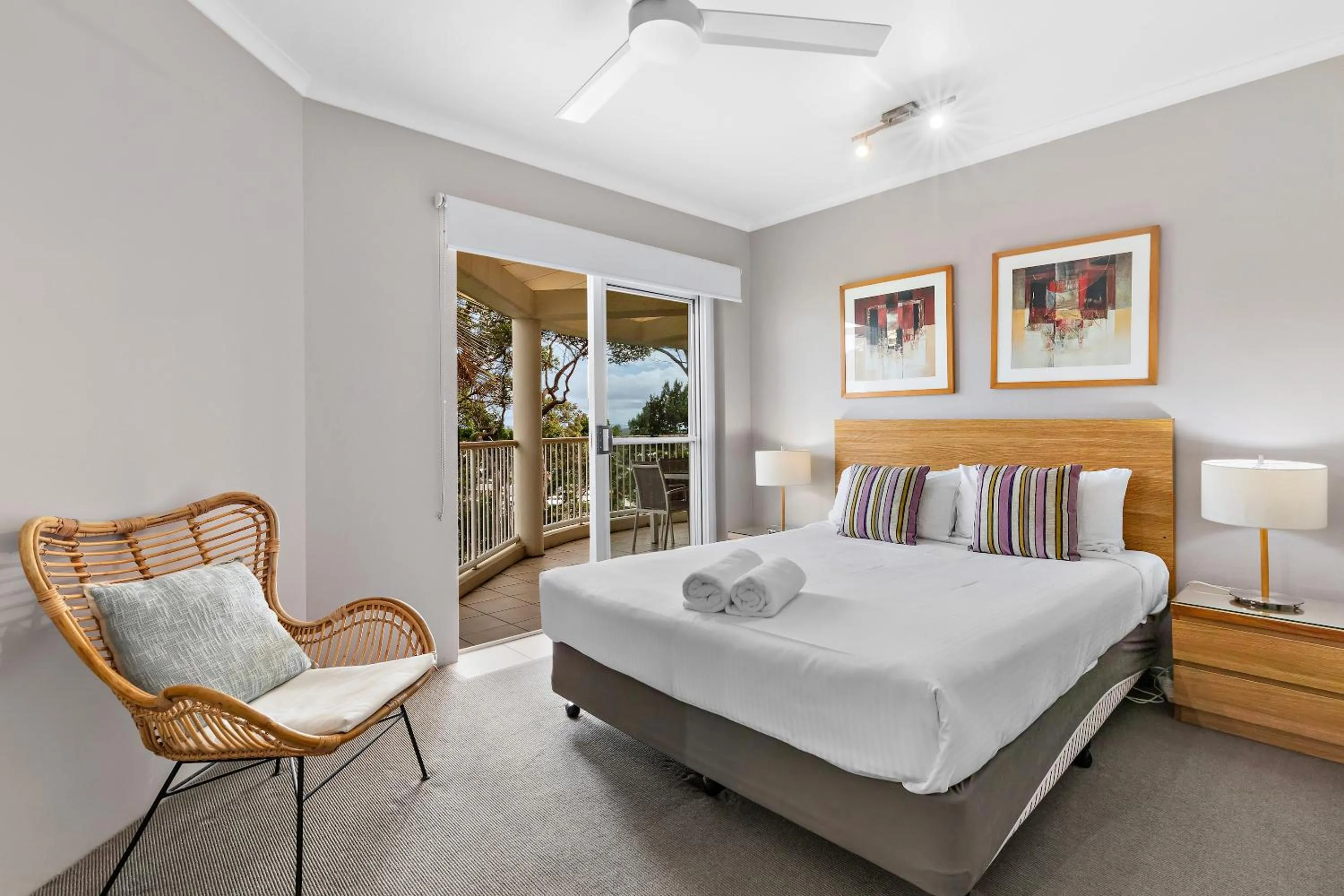 Bed in Serenity Apartments Noosa