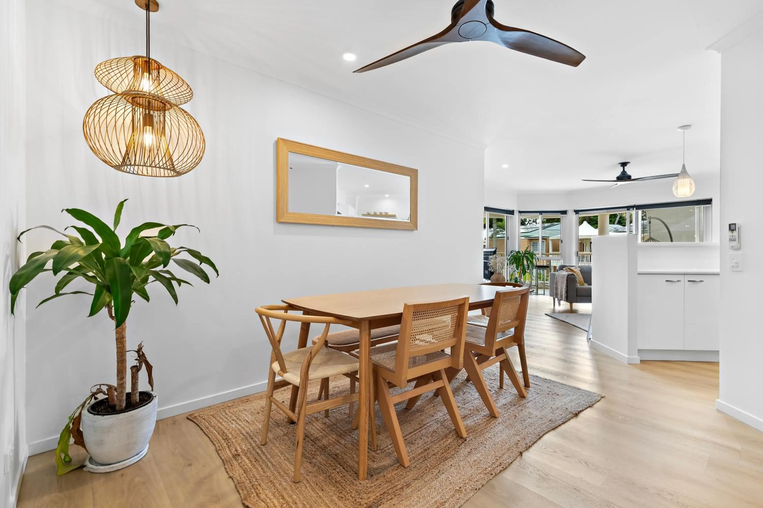 Dining area in Serenity Apartments Noosa