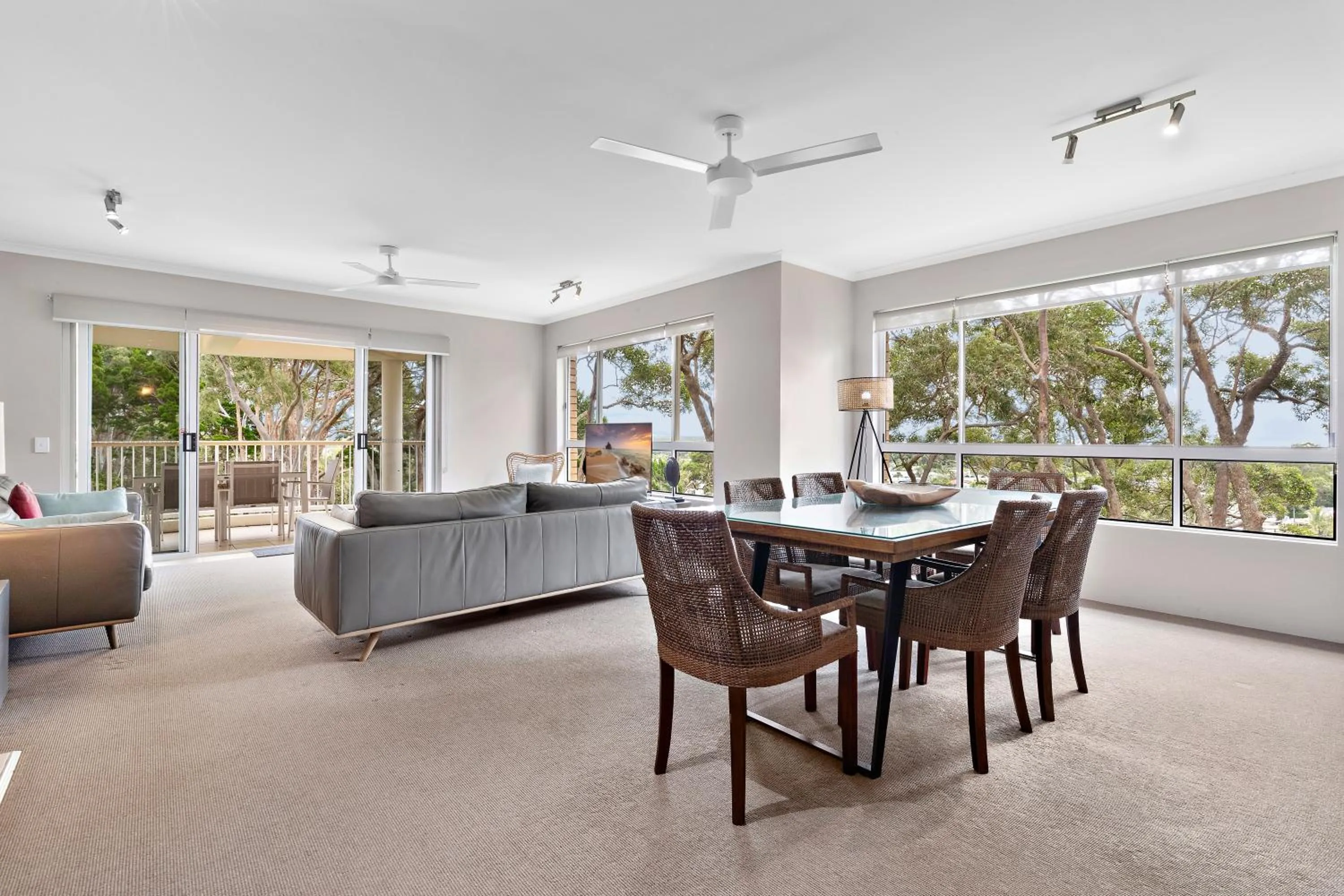 Living room in Serenity Apartments Noosa