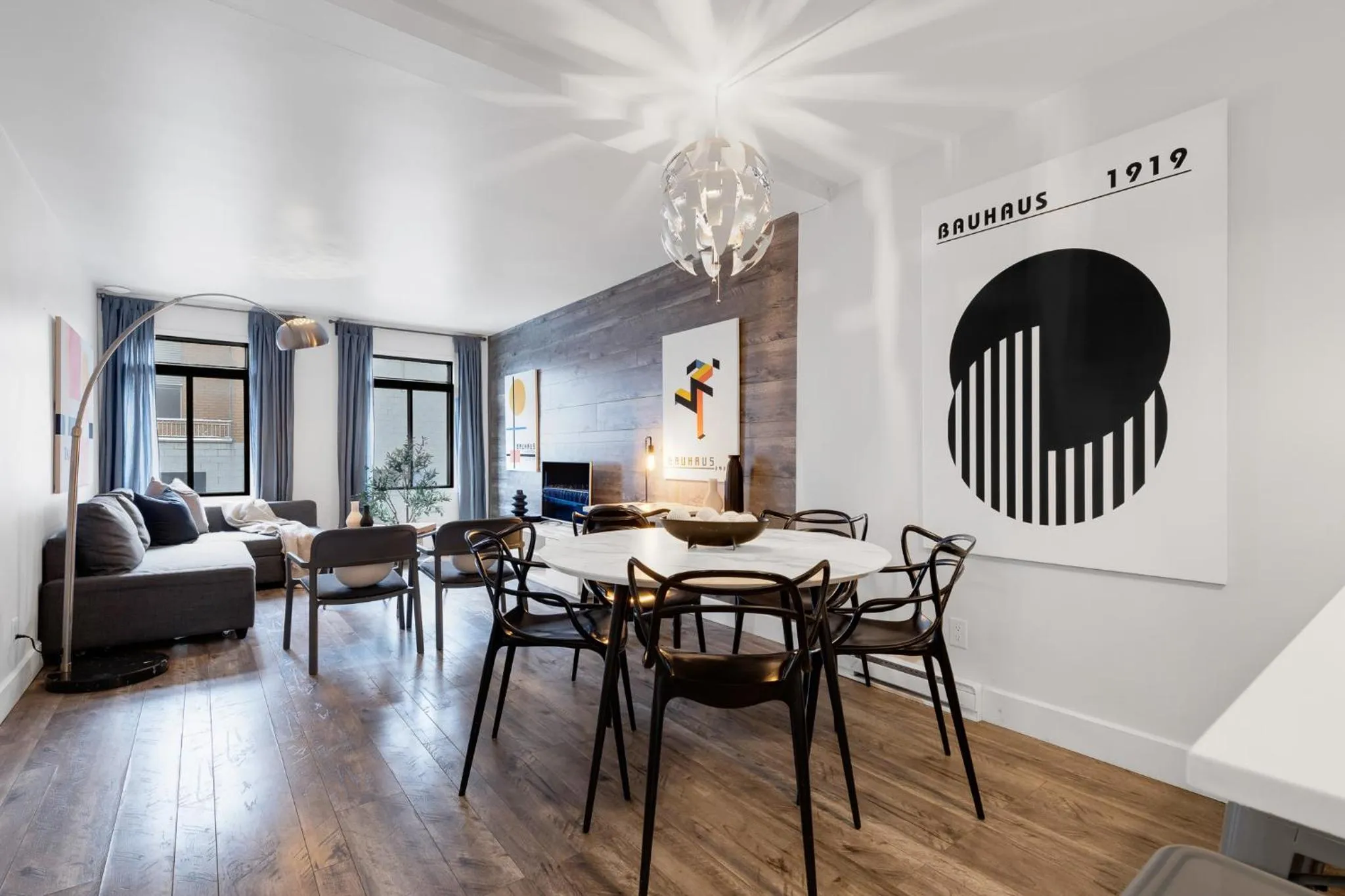 Living room in LiV MTL Urban