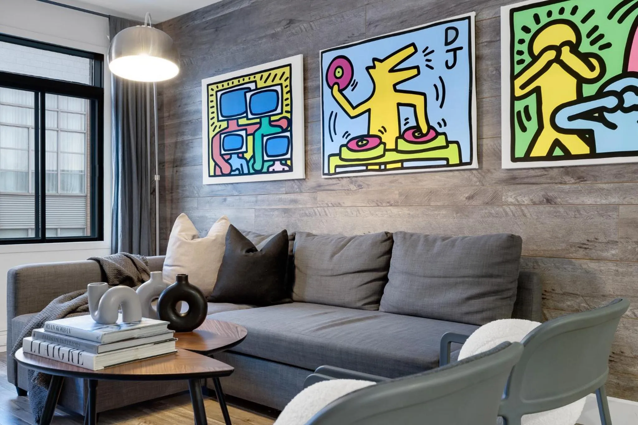 Living room in LiV MTL Urban