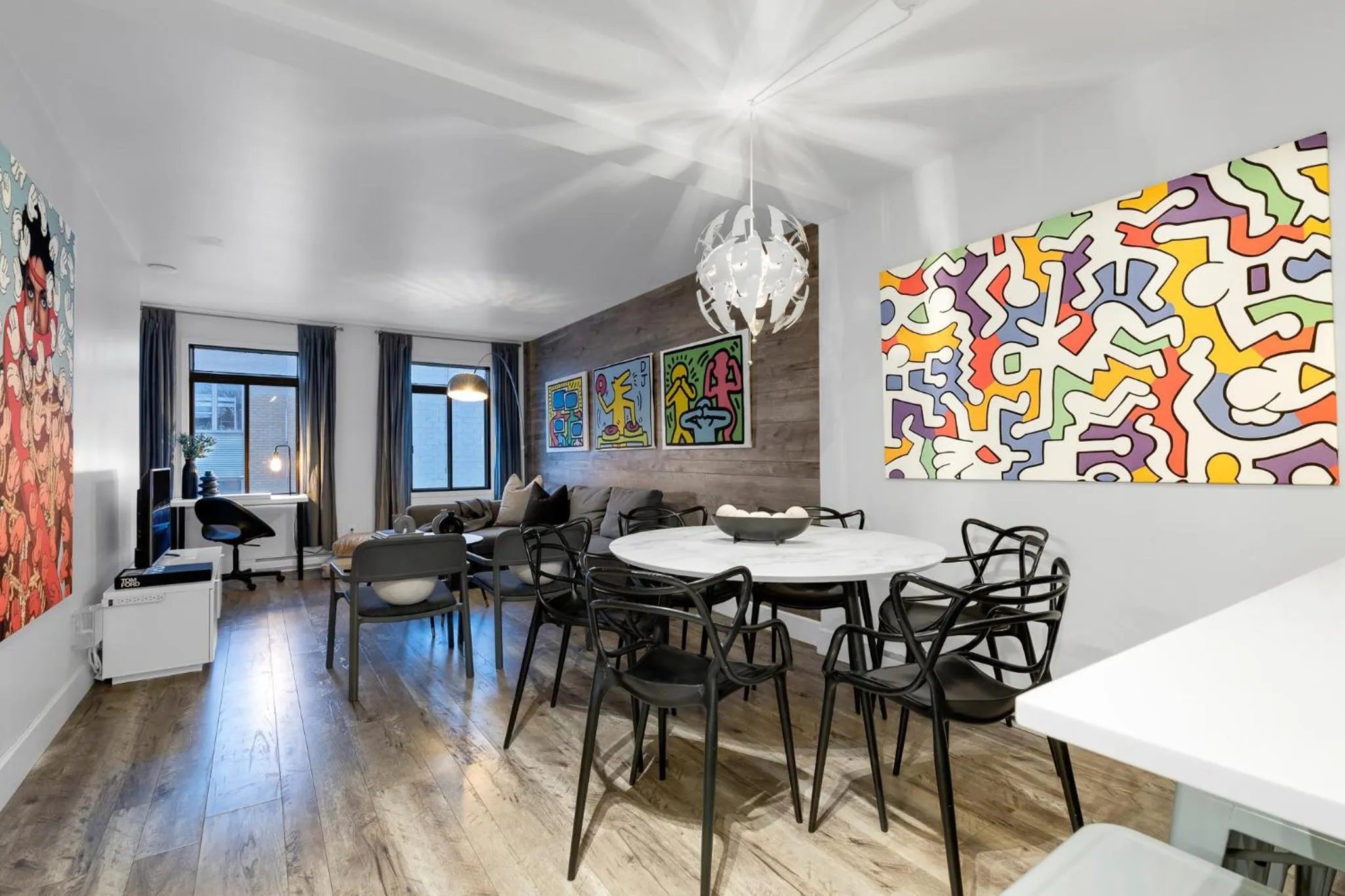 Living room in LiV MTL Urban