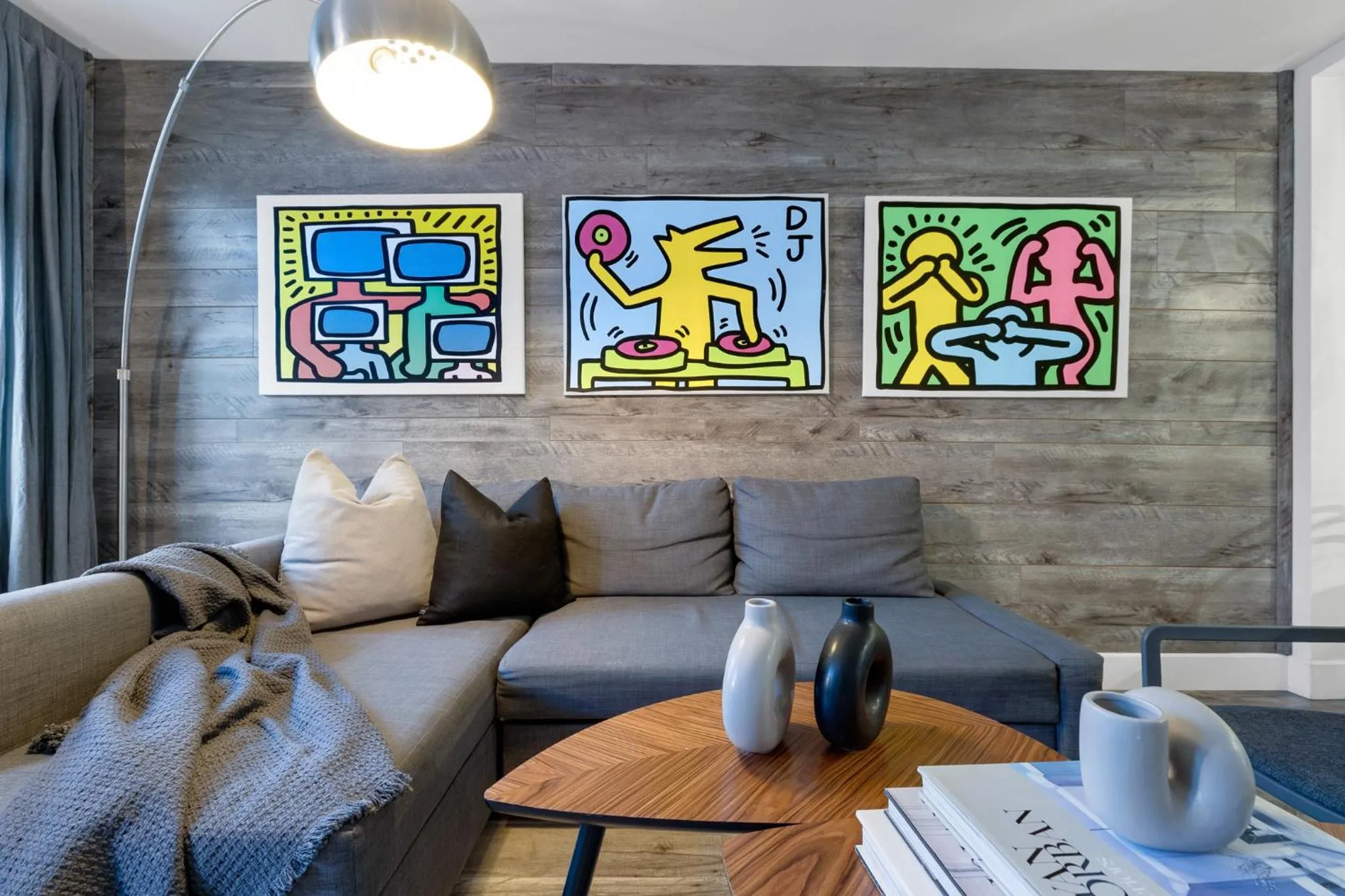 Living room in LiV MTL Urban