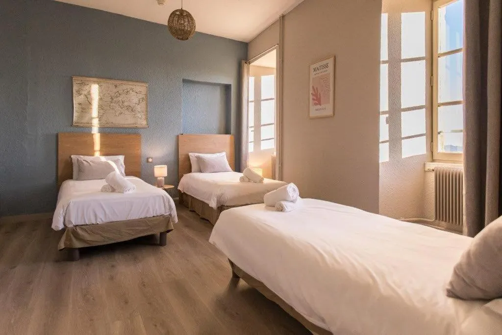 Bedroom, Bed in La Bastide de Sanilhac