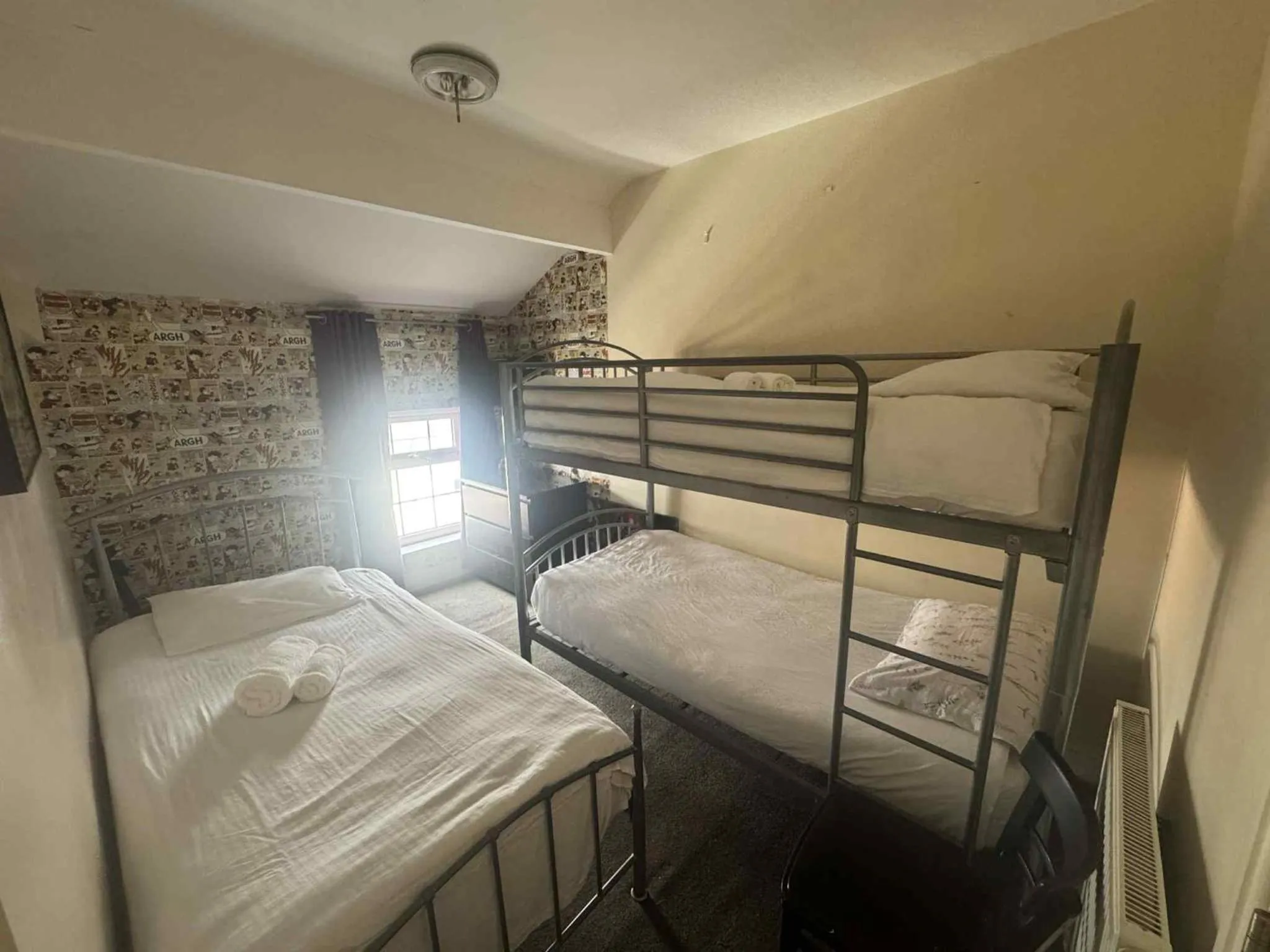 Bed in The Shores Hotel, Central Blackpool