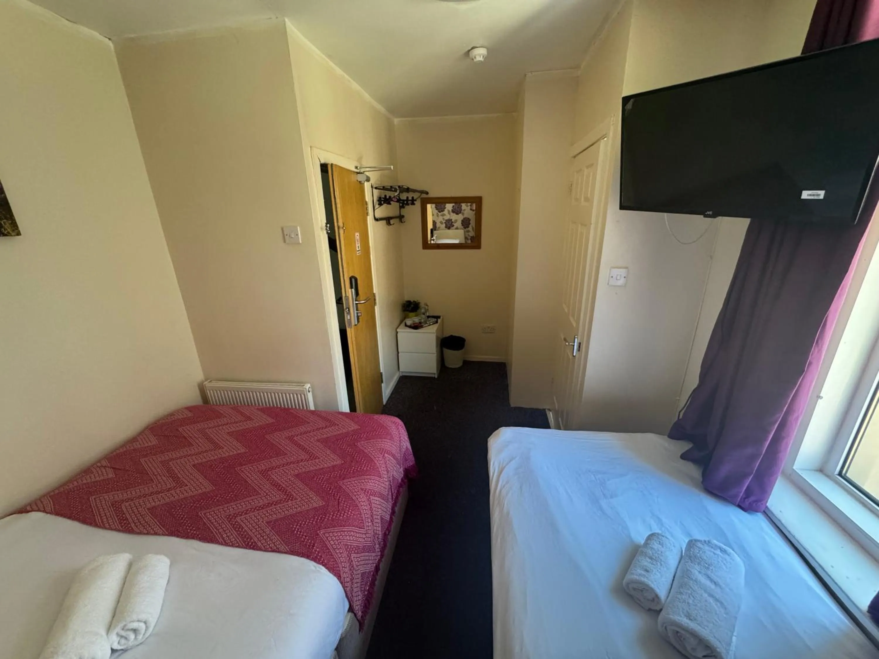 Bed in The Shores Hotel, Central Blackpool