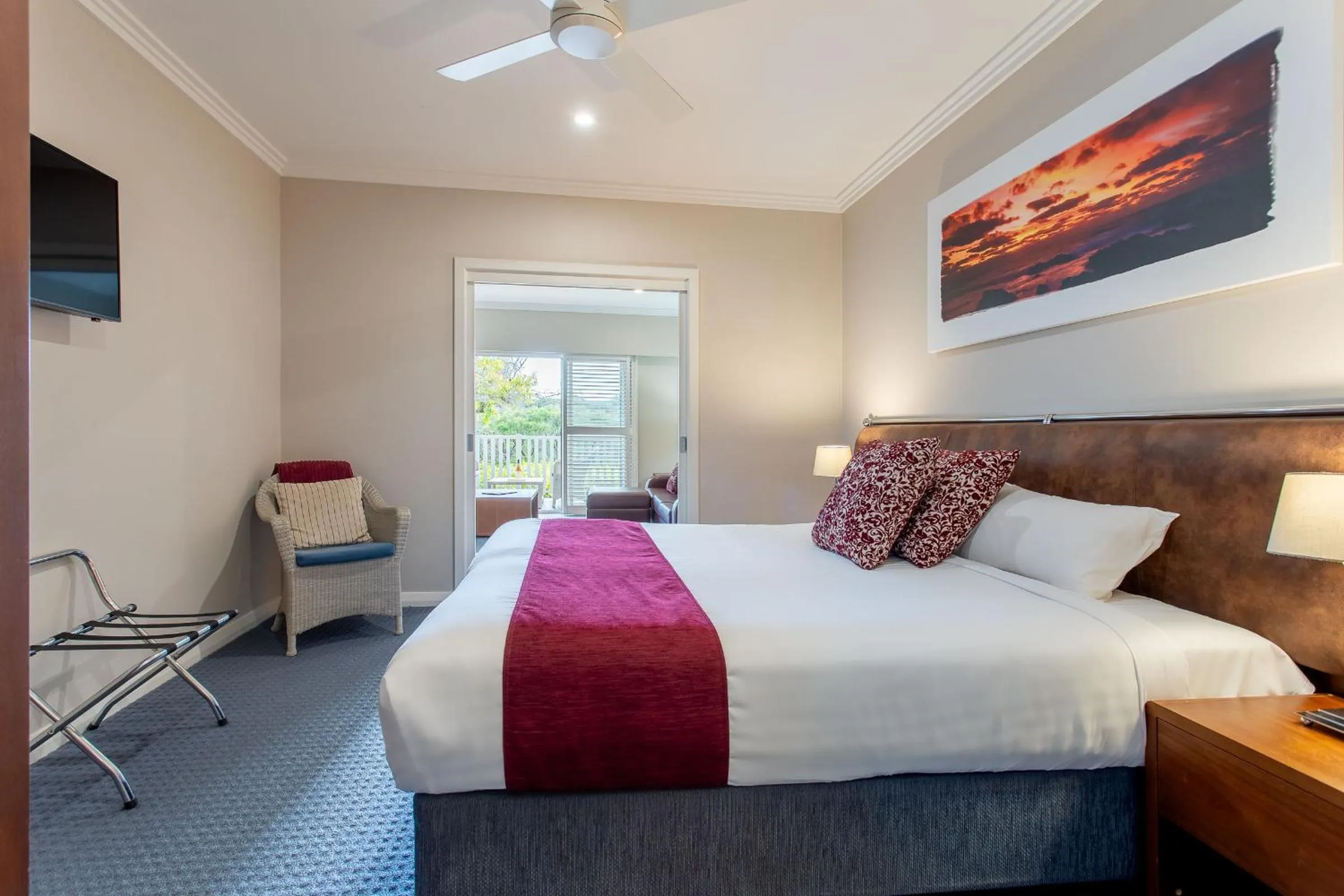 Bedroom, Bed in Seashells Yallingup