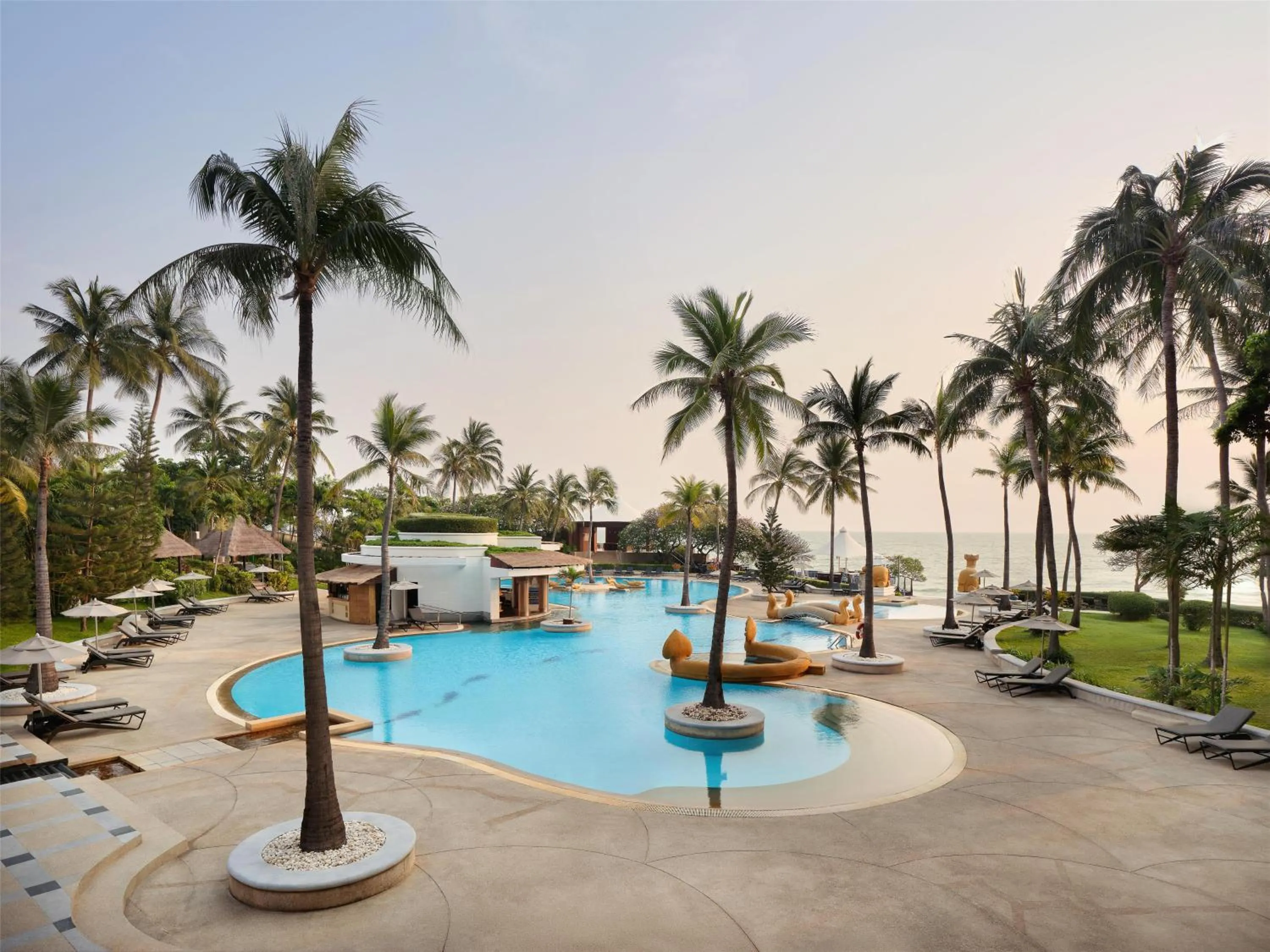 Pool view in Hilton Hua Hin Resort & Spa
