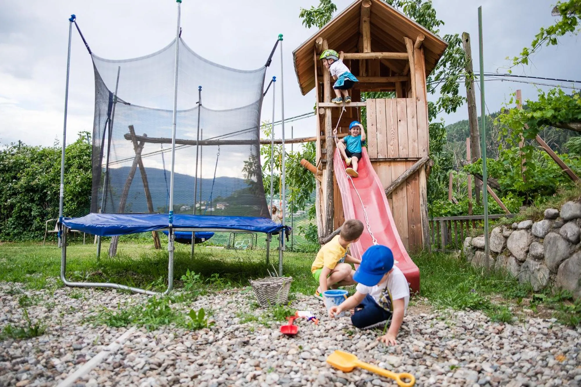 Children play ground in Aparthotel Abiná Lana Höhe
