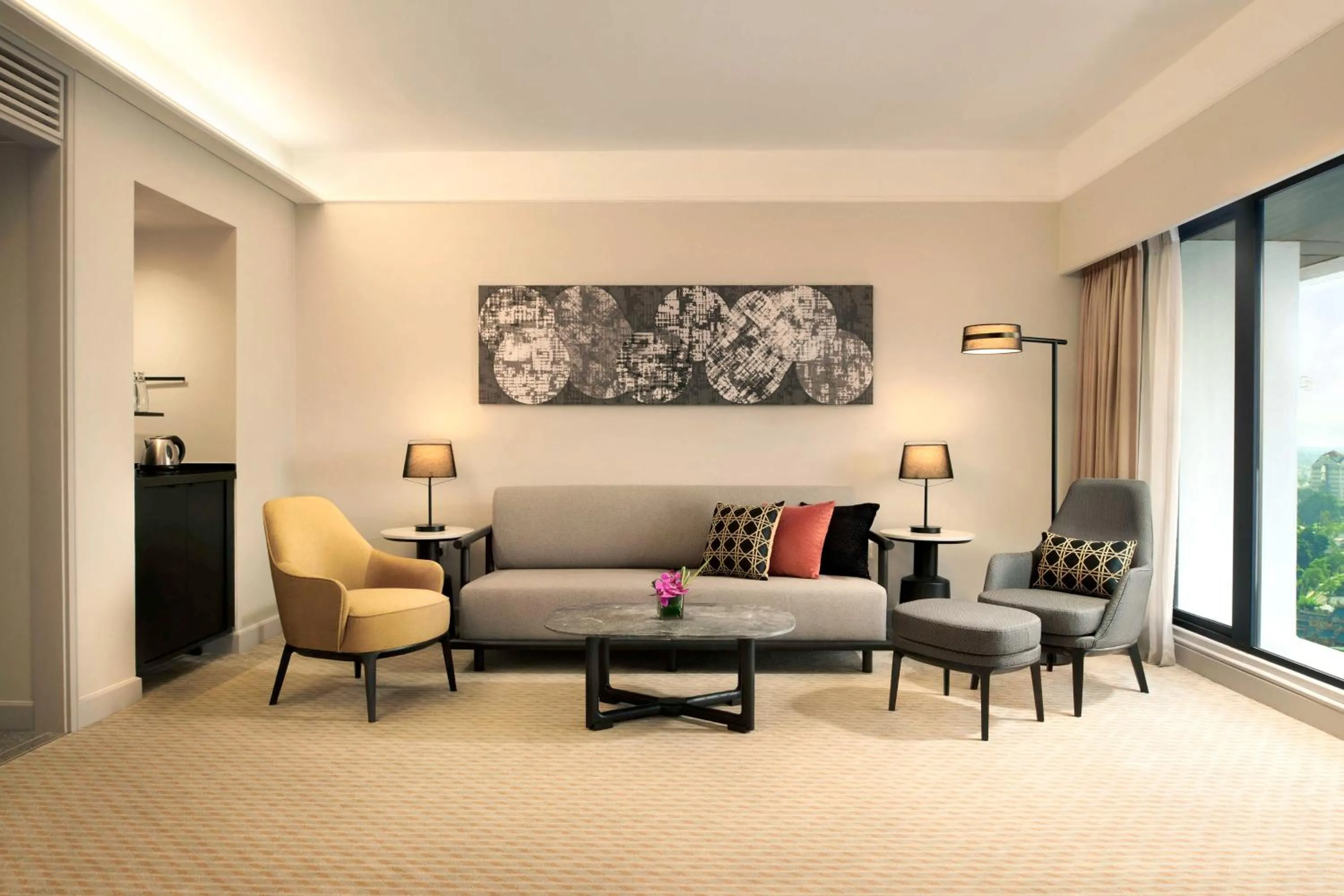 Living room in Hilton Kuching Hotel