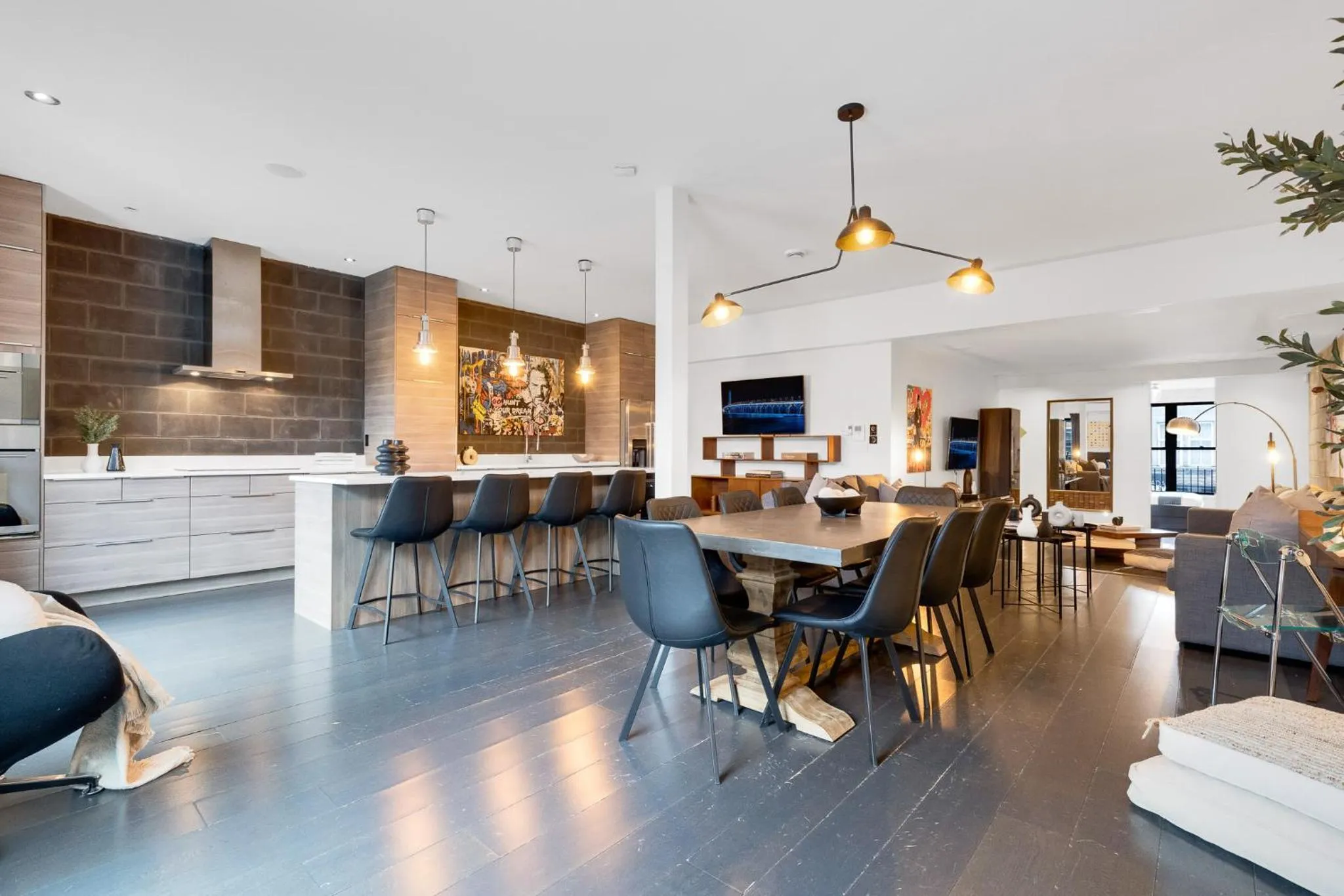 Living room in LiV MTL Plato