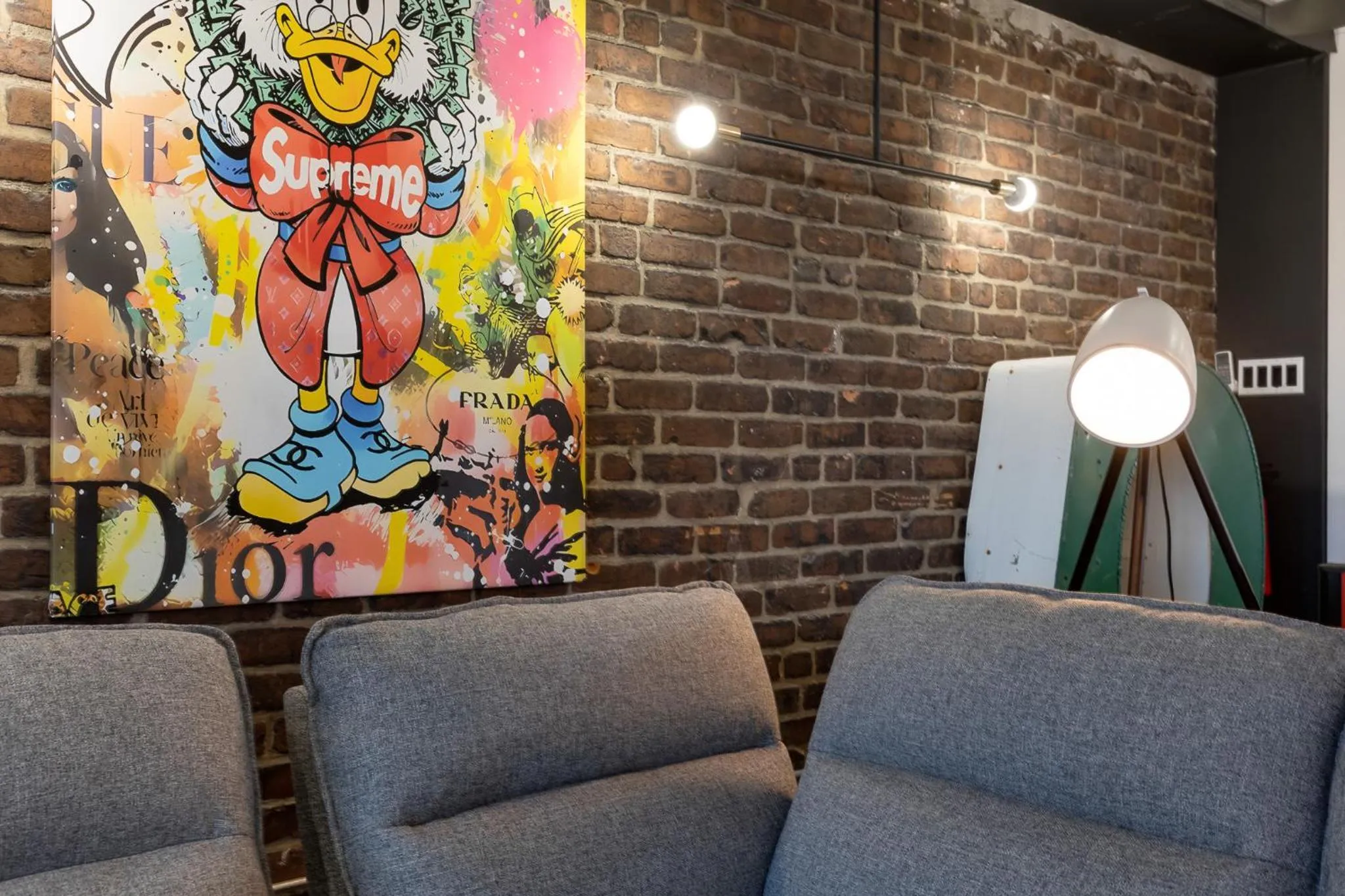 Living room in LiV MTL Plaza