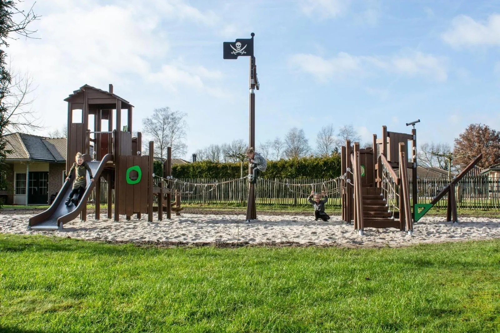Children play ground in Recreatiepark de Boshoek