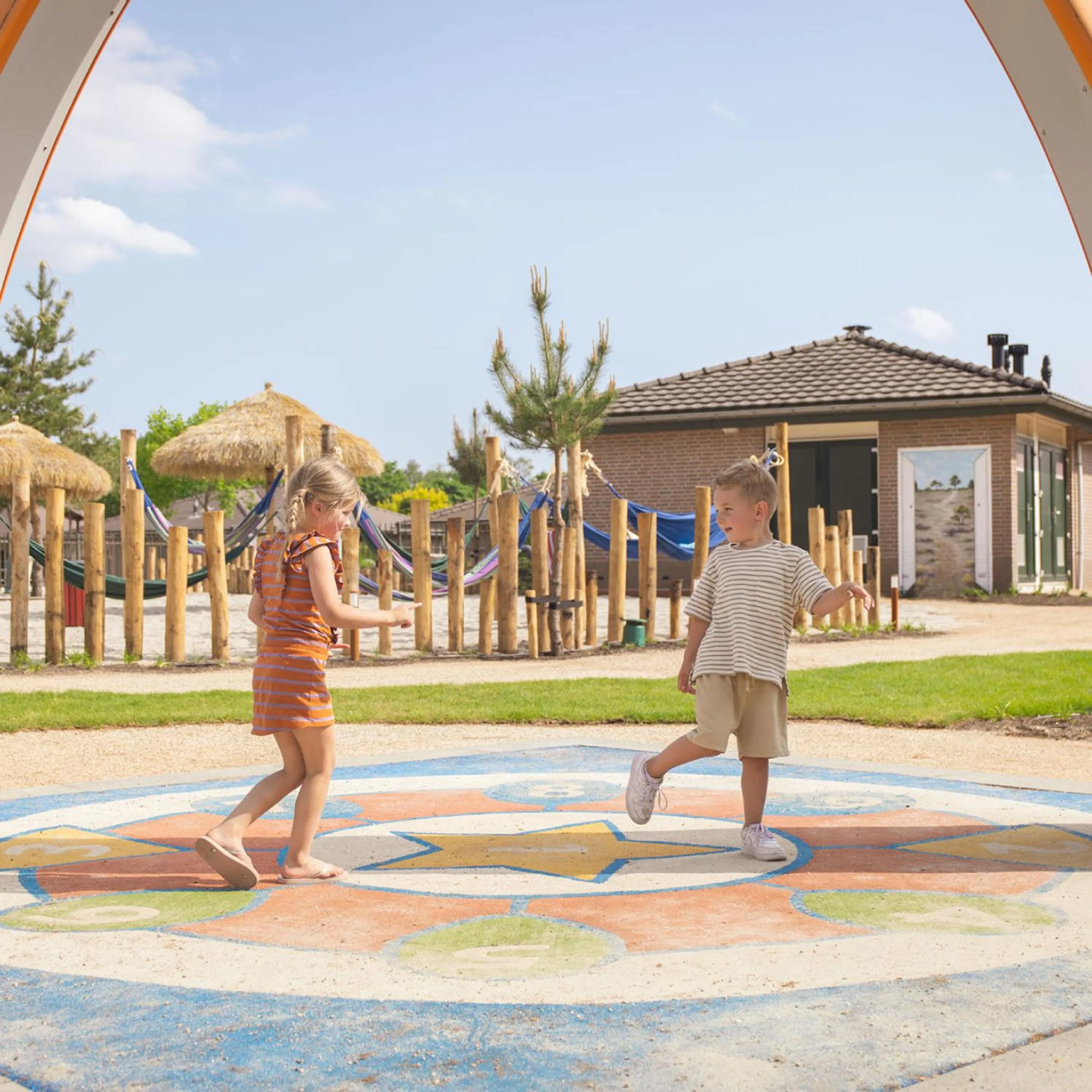 Children play ground in Recreatiepark de Boshoek