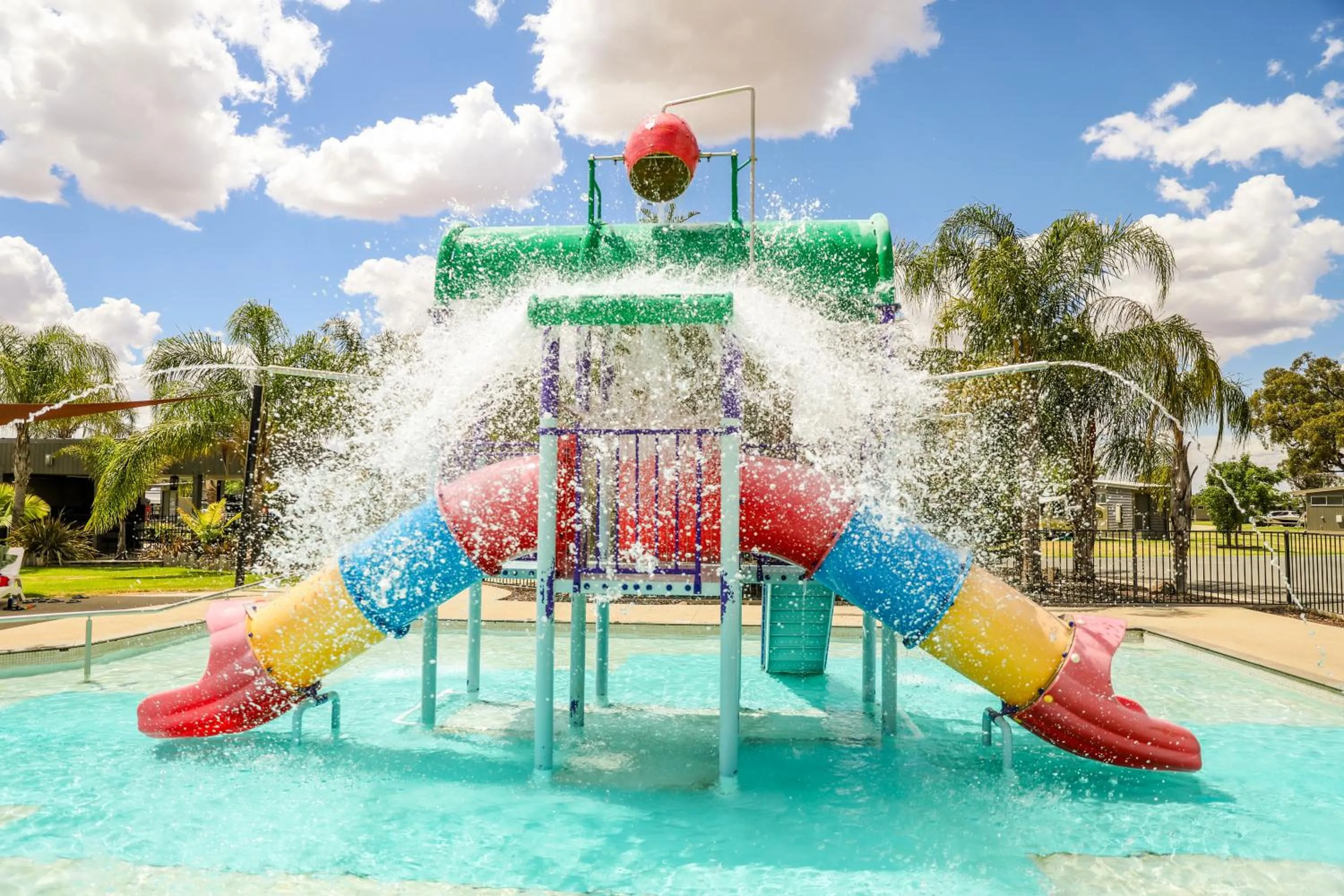 Aqua park in Discovery Parks - Moama Waters