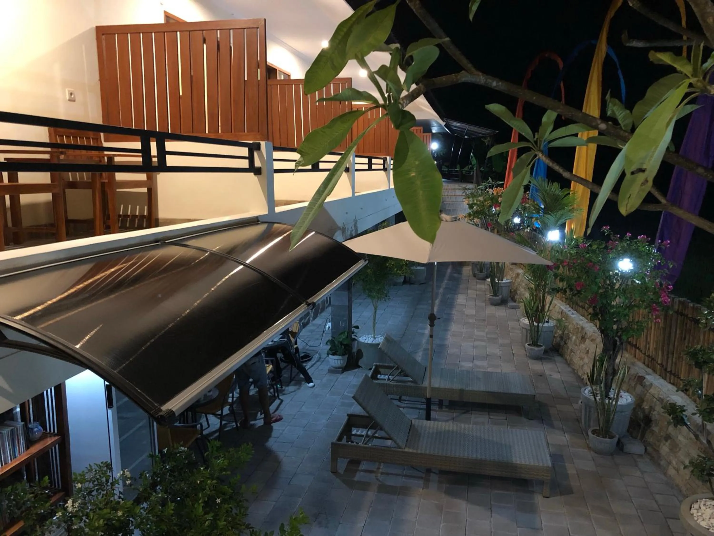 Garden view in DeRose Guest House