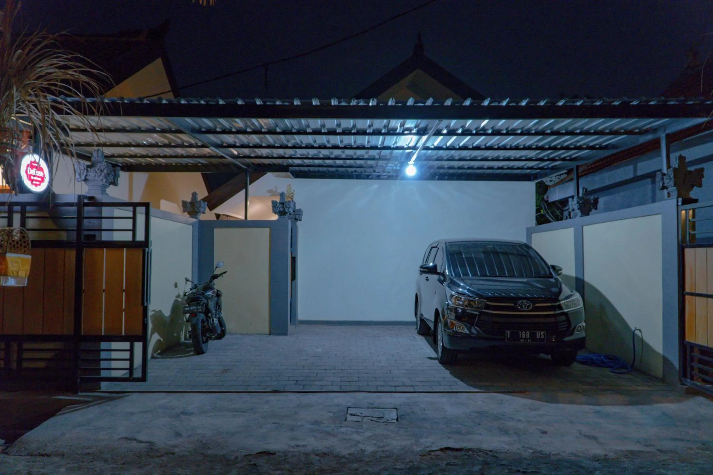 Facade/entrance in DeRose Guest House